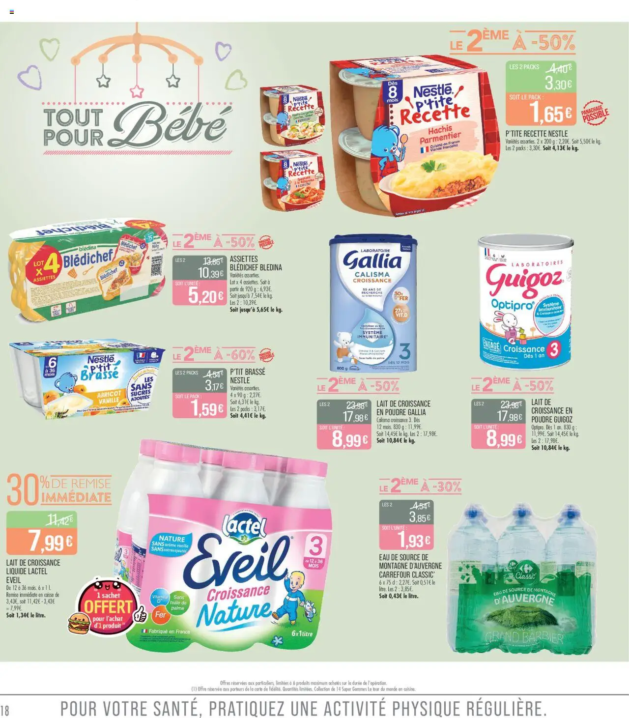  | Page: 18 | Produits: Lait de croissance, Poudre, Eau de source, Huile