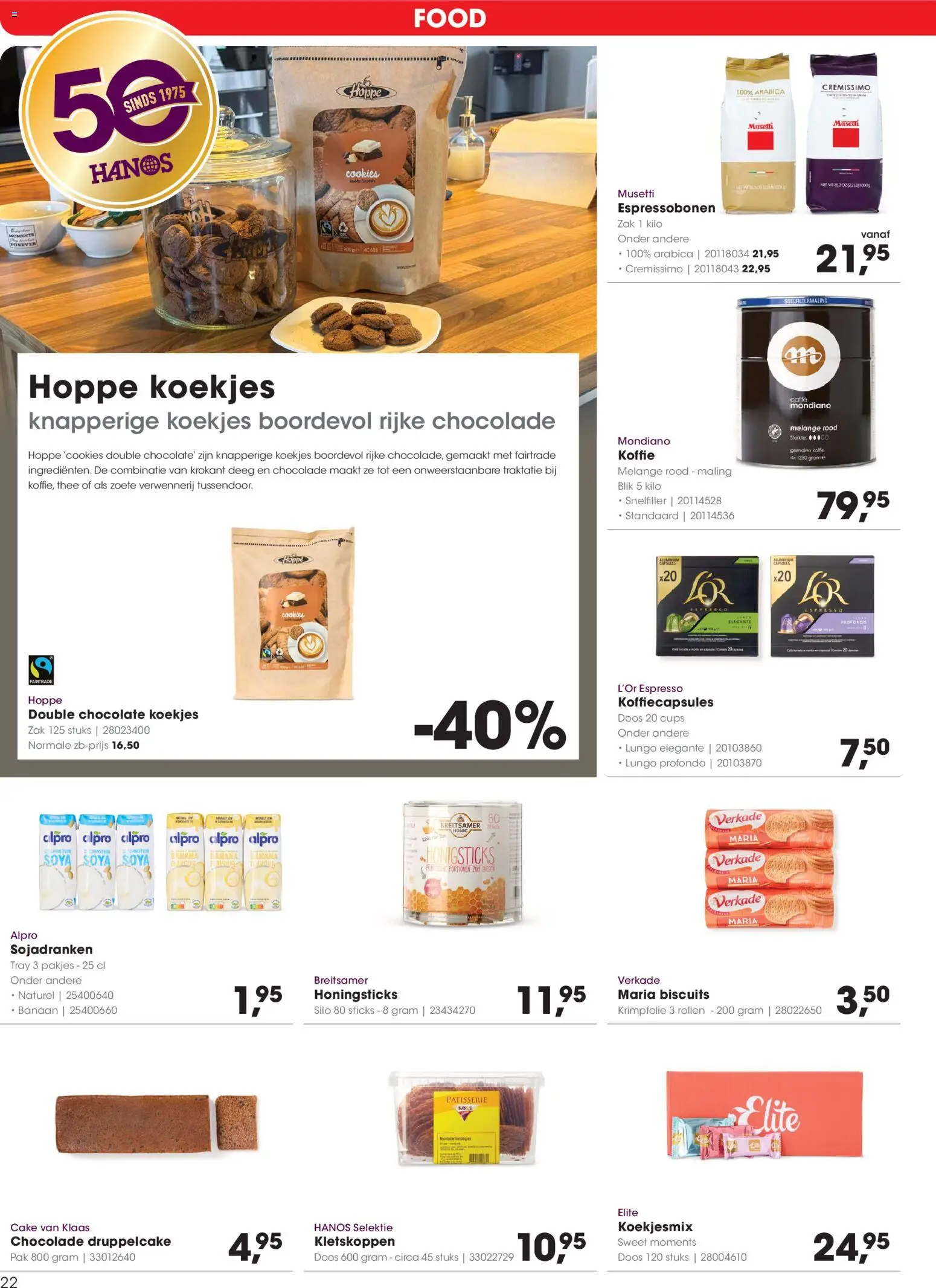 {H1} | Pagina: 22 | Producten: Koffie, Koffiecapsules, Zak, Deeg