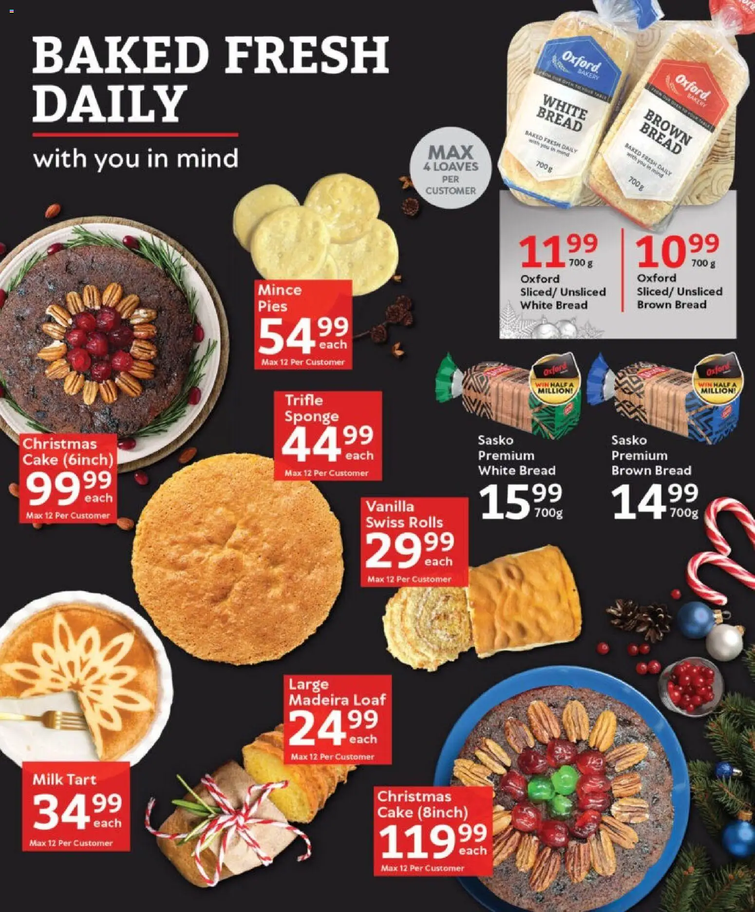 New Oxford Freshmarket catalogue – valid from 26.11.2025 | Page: 23 | Products: Cake, Bakery, Milk, Bread