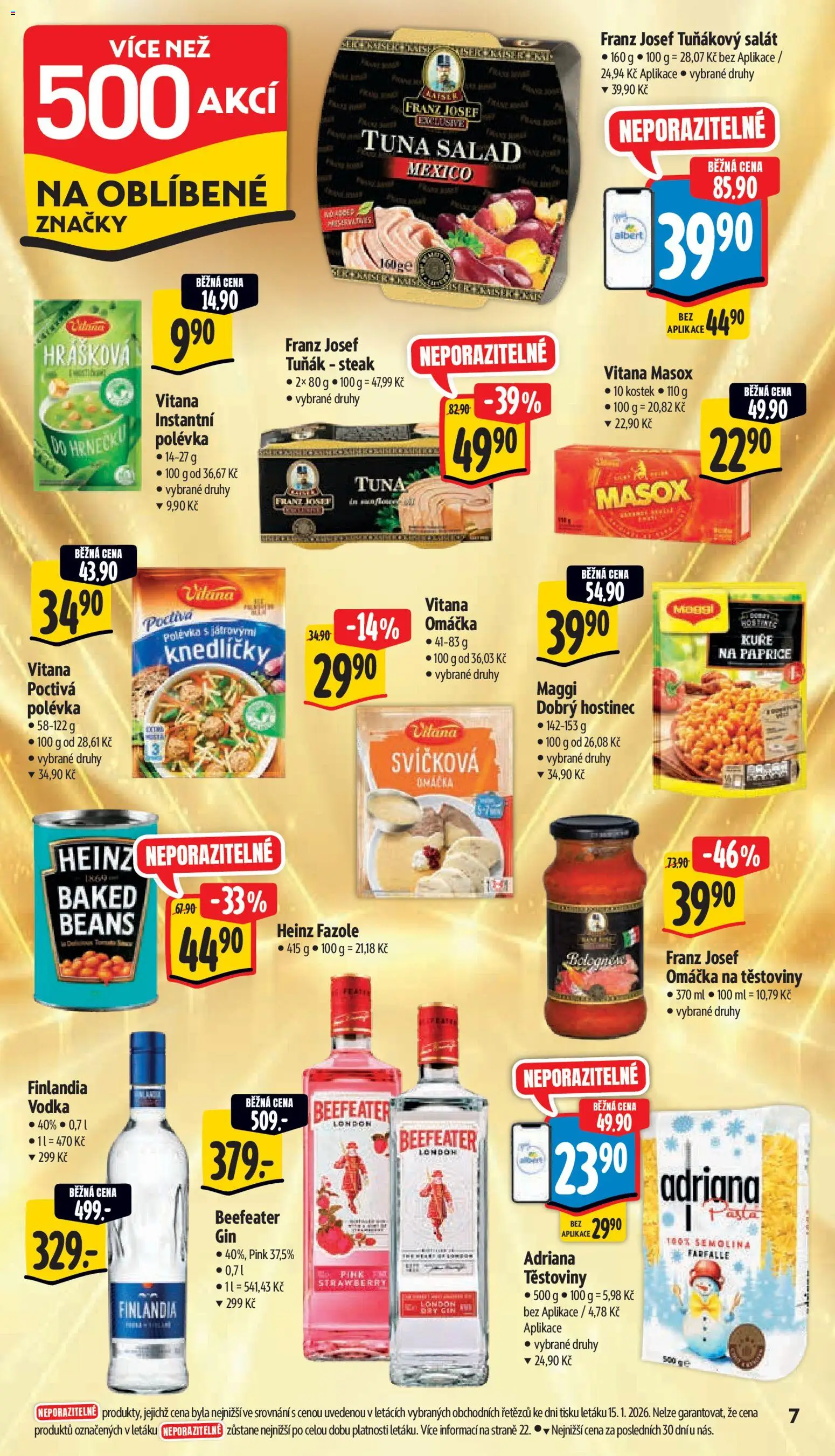 Albert leták - Supermarket od 21.01.2026 | Strana: 12 | Produkty: Maggi, Steak, Kuře, Semolina