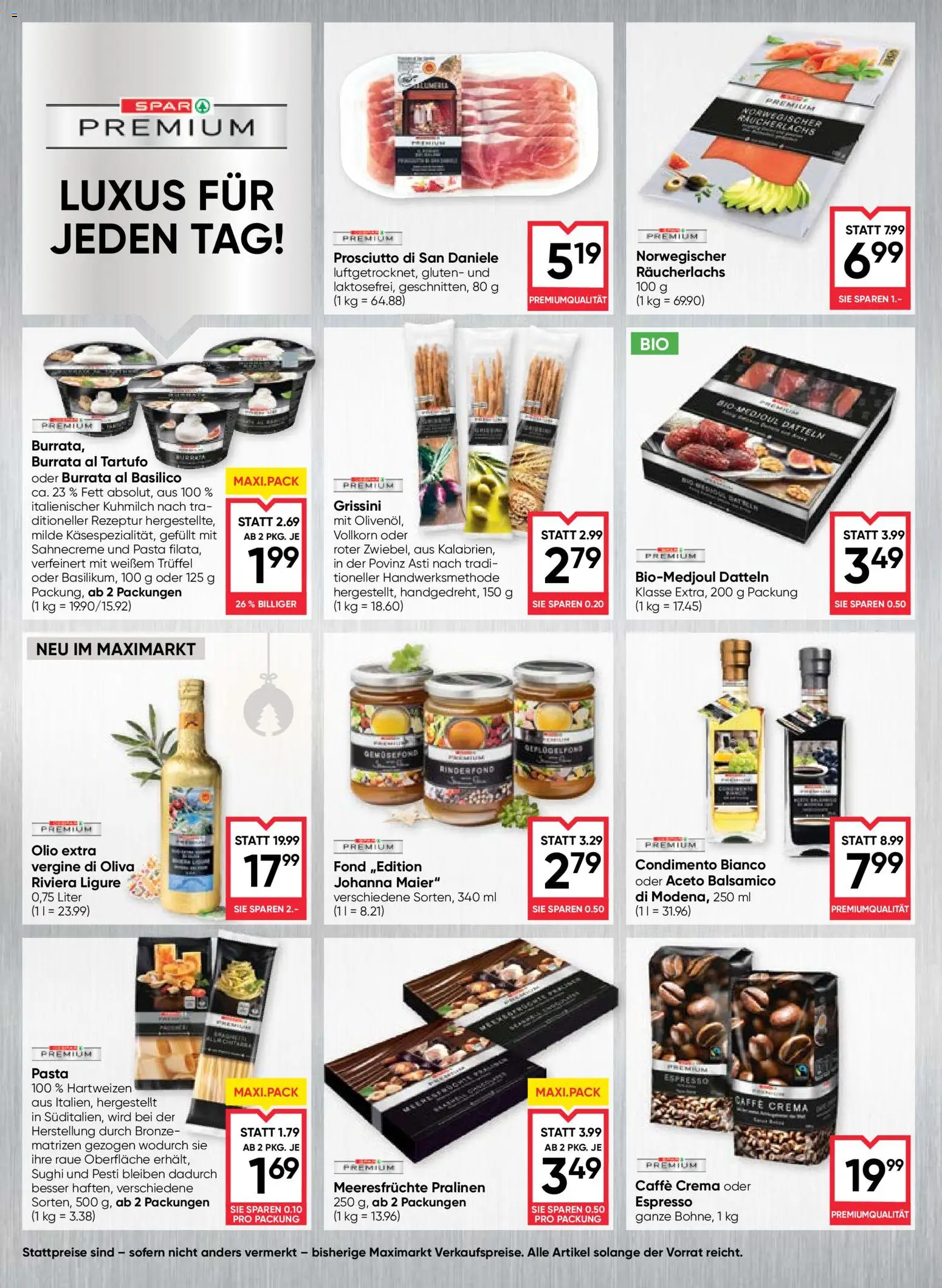 Maximarkt Flugblatt gültig ab 11.12.2025 | Seite: 6 | Produkte: Pasta, Meeresfrüchte