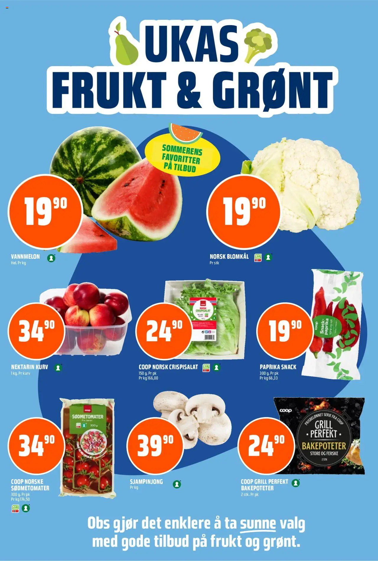  | Side: 5 | Produkter: Blomkål, Grill, Vannmelon, Kurv