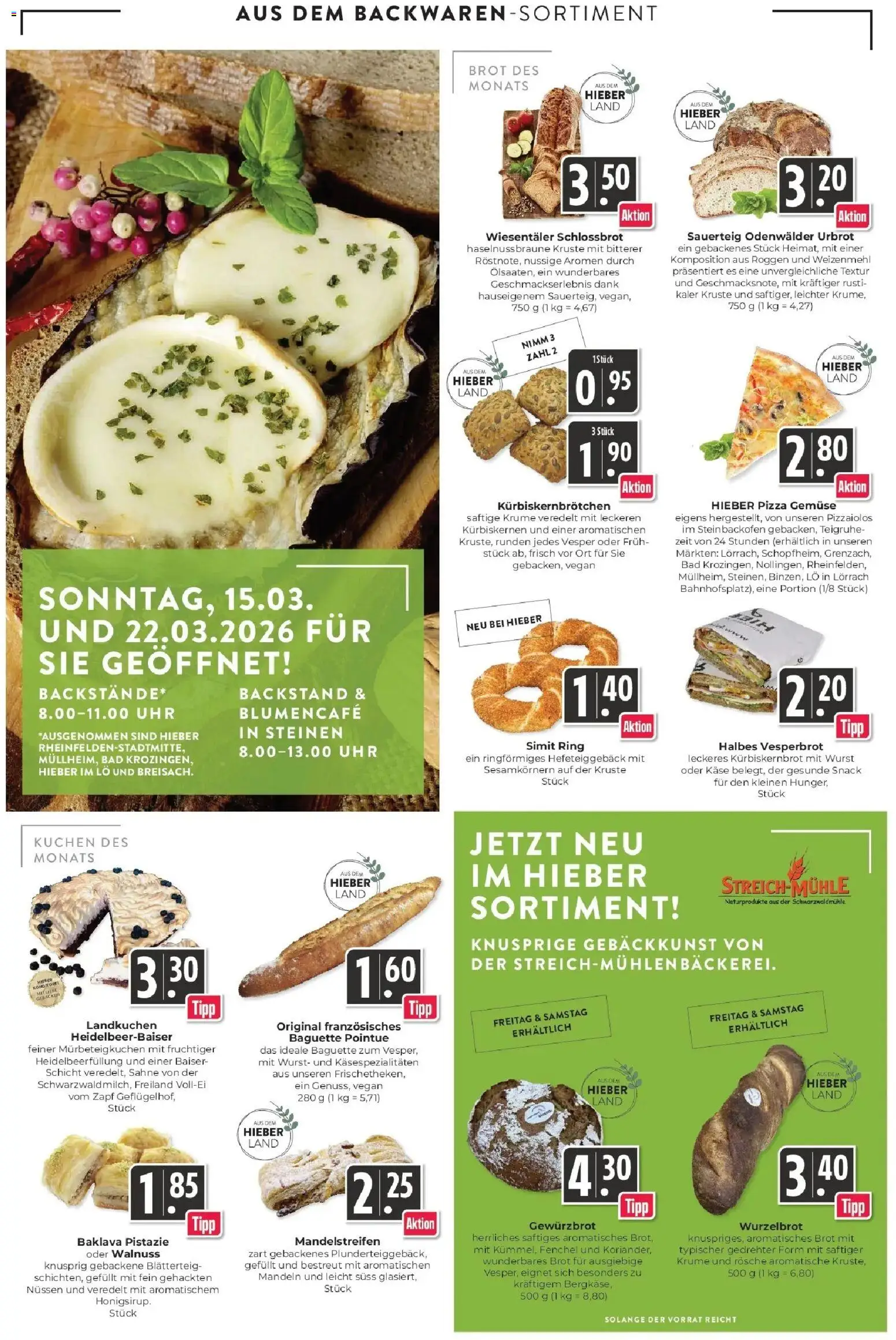 E center Prospekt Lörrach	 – gültig ab 16.03.2026 | Seite: 6 | Produkte: Bad, Weizenmehl, Wurst, Sahne