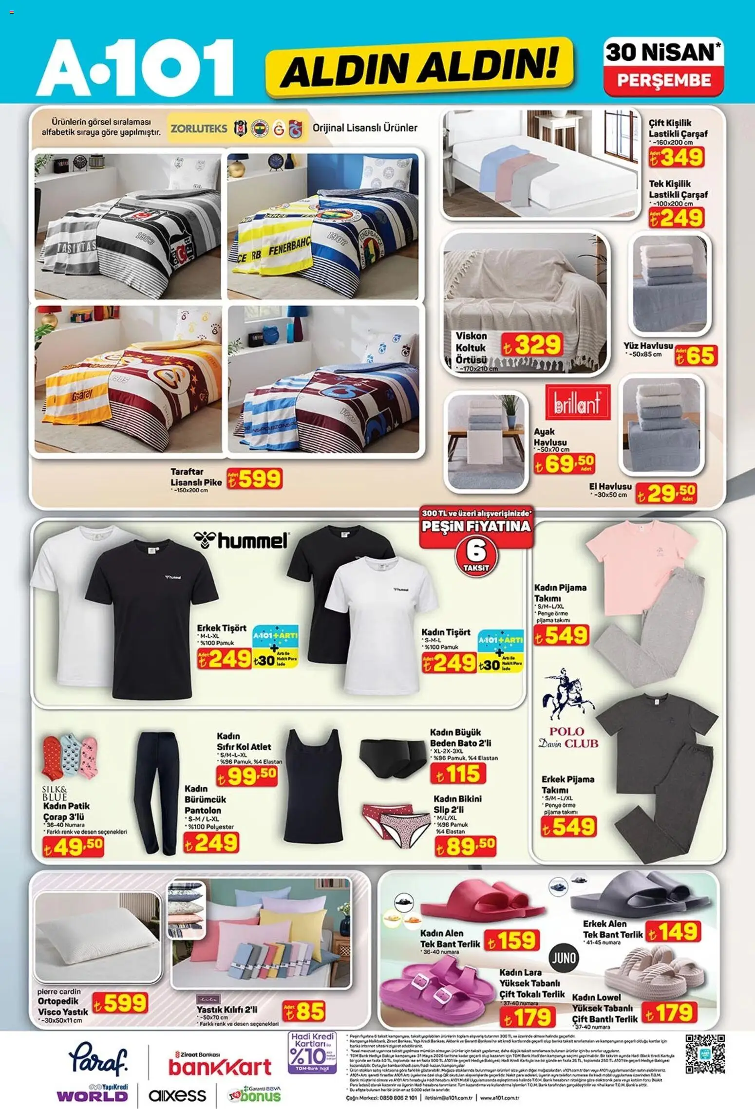 A101 - Katalog Aldın Aldın - 30.04.2026 tarihinden itibaren geçerlidir | Sayfa: 10 | Ürünler: Çarşaf, Atlet, Pantolon, Telefon
