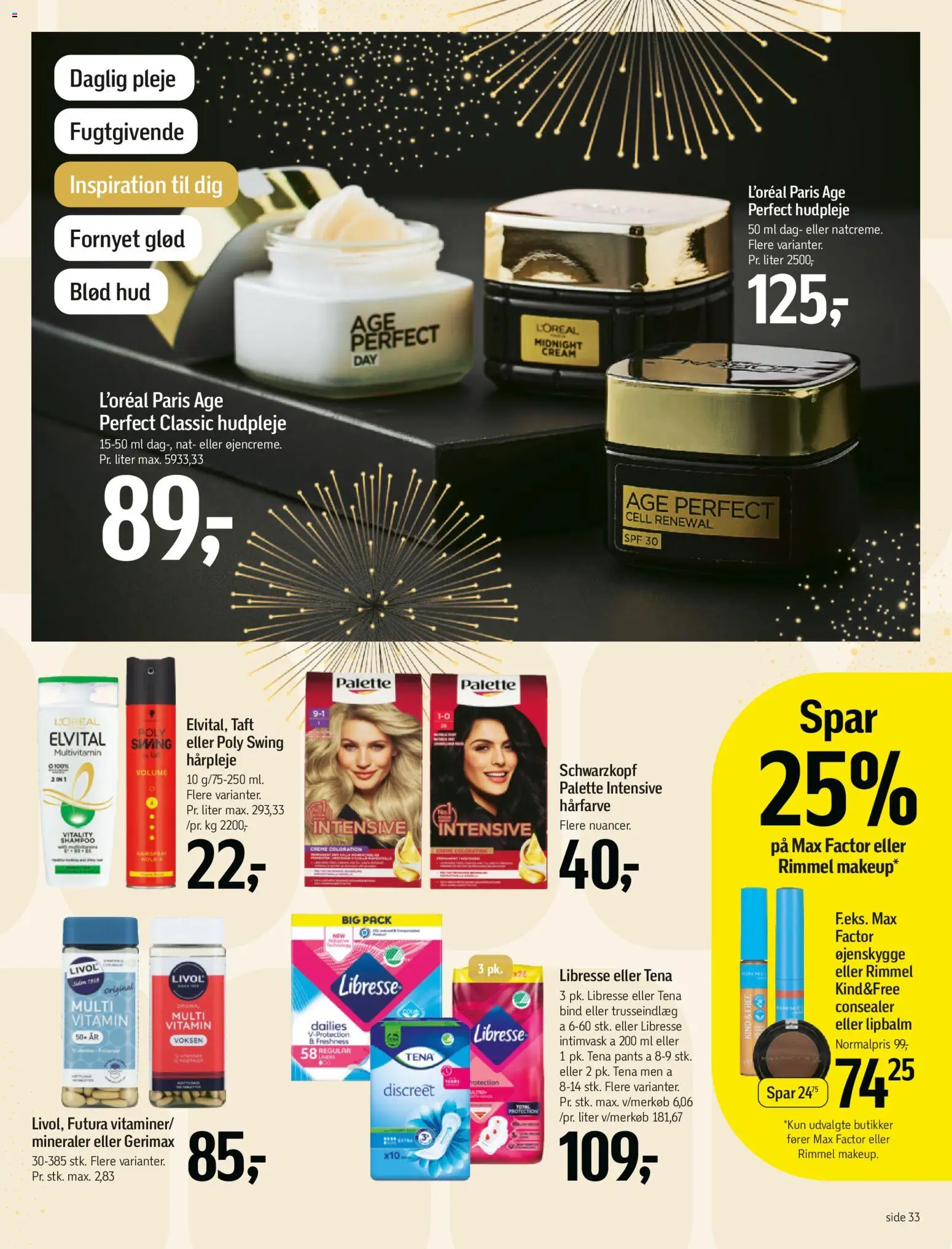 Føtex tilbudsavis – gyldig fra 27.12.2025 | Side: 39 | Produkter: Øjenskygge, Shampoo, Hårfarve, Creme