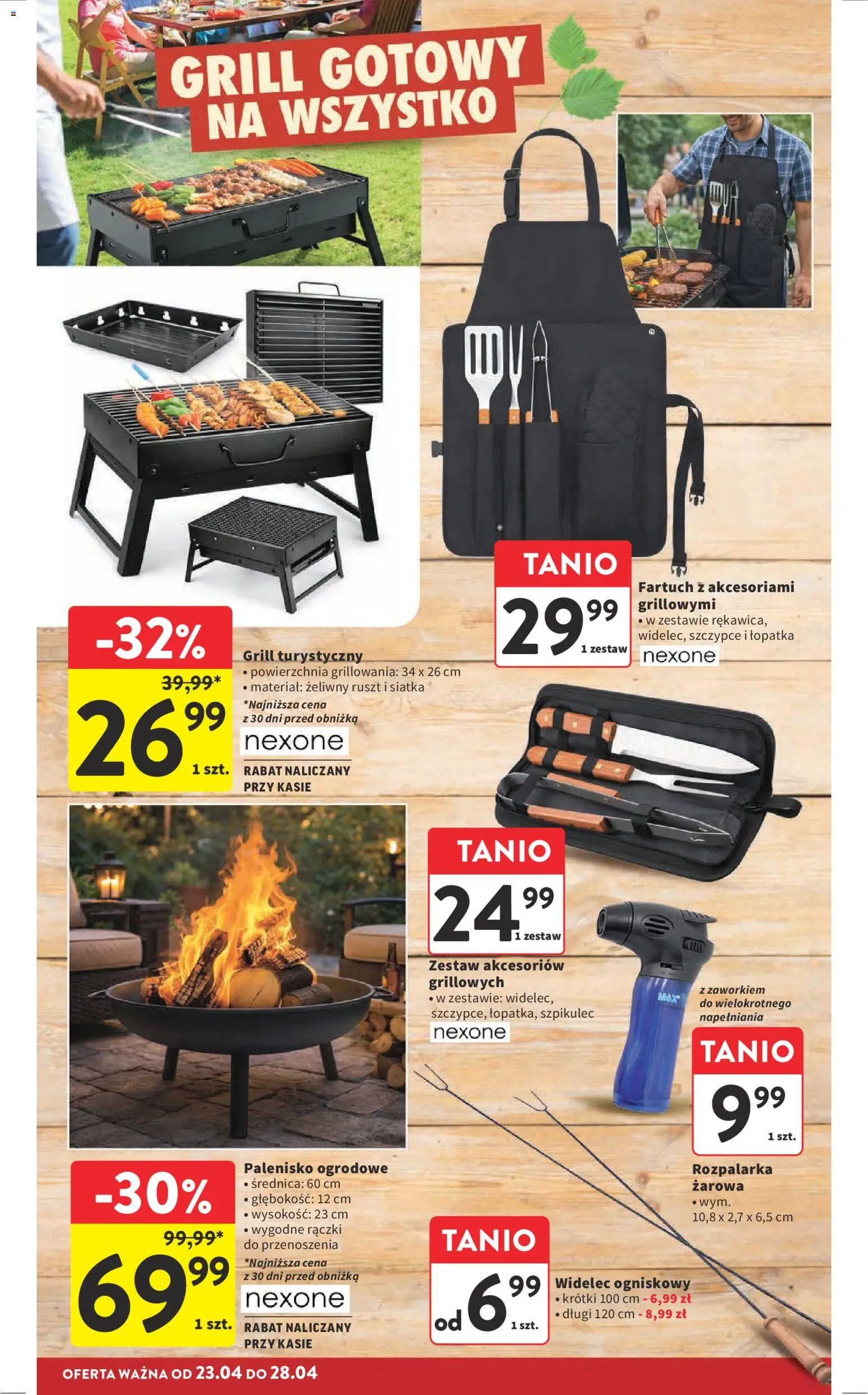 Intermarche gazetka od 23.04.2026 | Strona: 16 | Produkty: Grill, Ruszt, Siatka