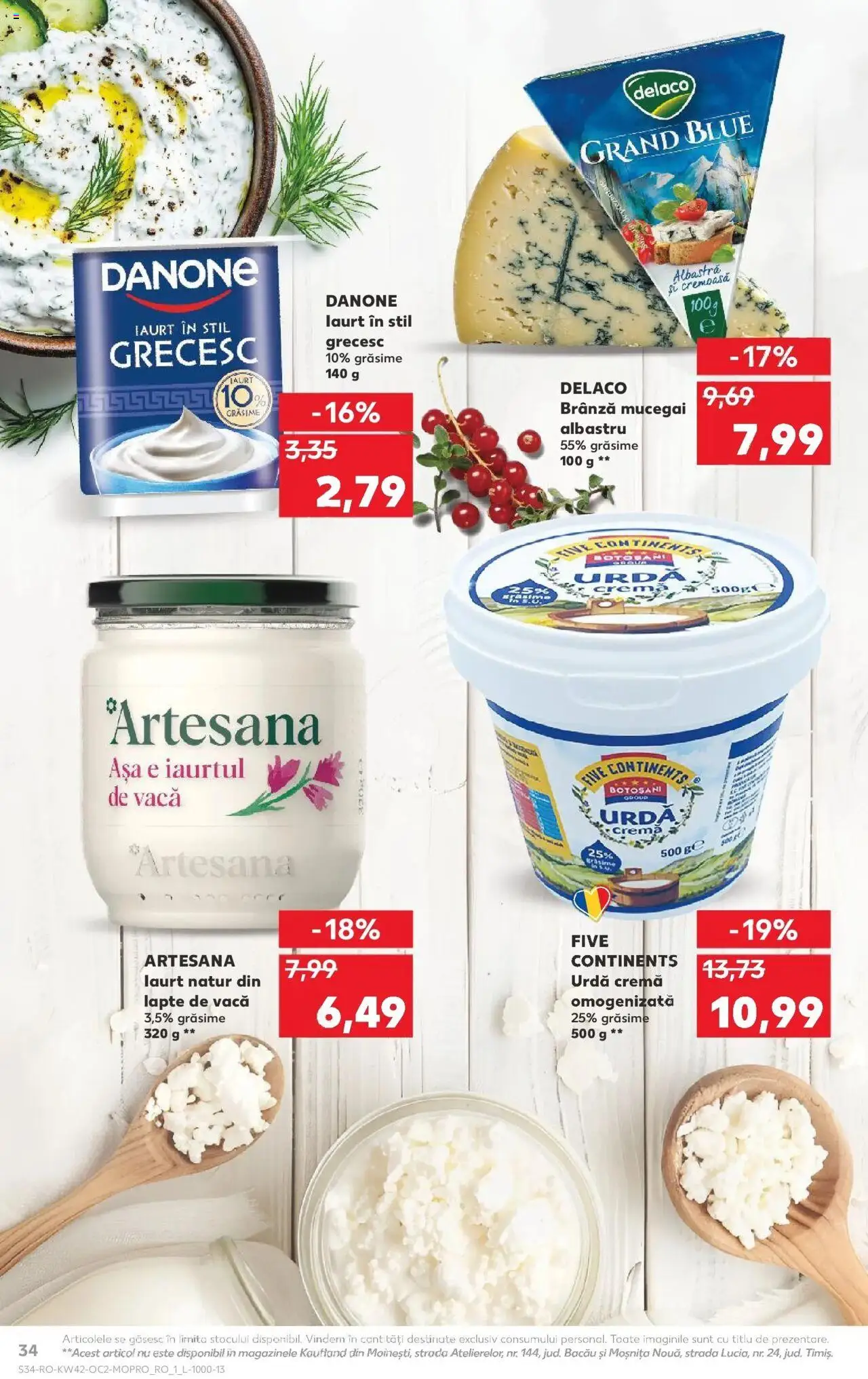 Noul catalog Kaufland – valabil de la 15.10.2025 | Pagină: 34 | Produse: Light Kedi Konservesi, Lapte, Brânză, Iaurt