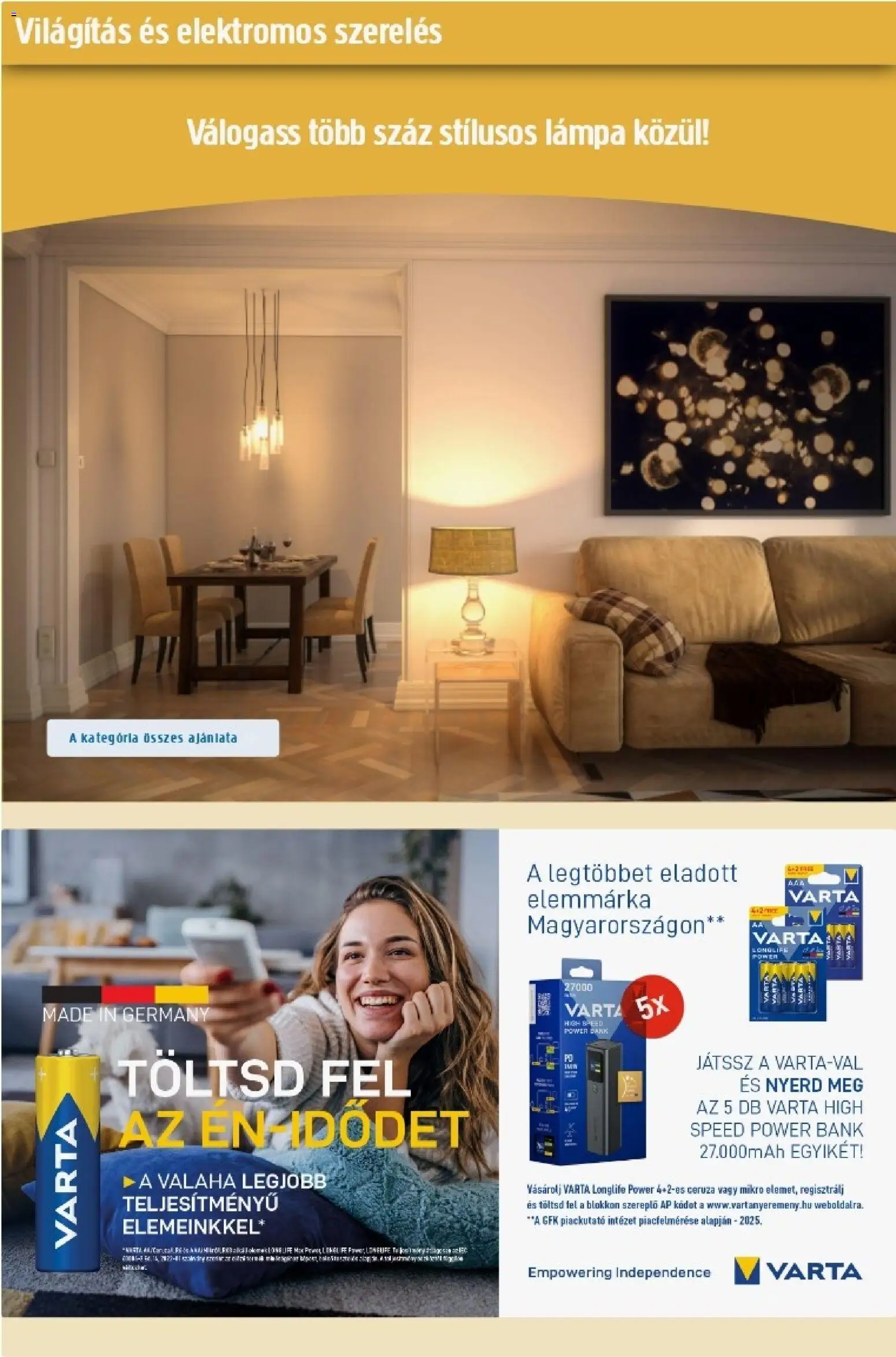 Praktiker akciós ujság - amely érvényes a következő dátumtól: 02.04.2026 | Oldal: 12 | Termékek: Power bank, Lámpa