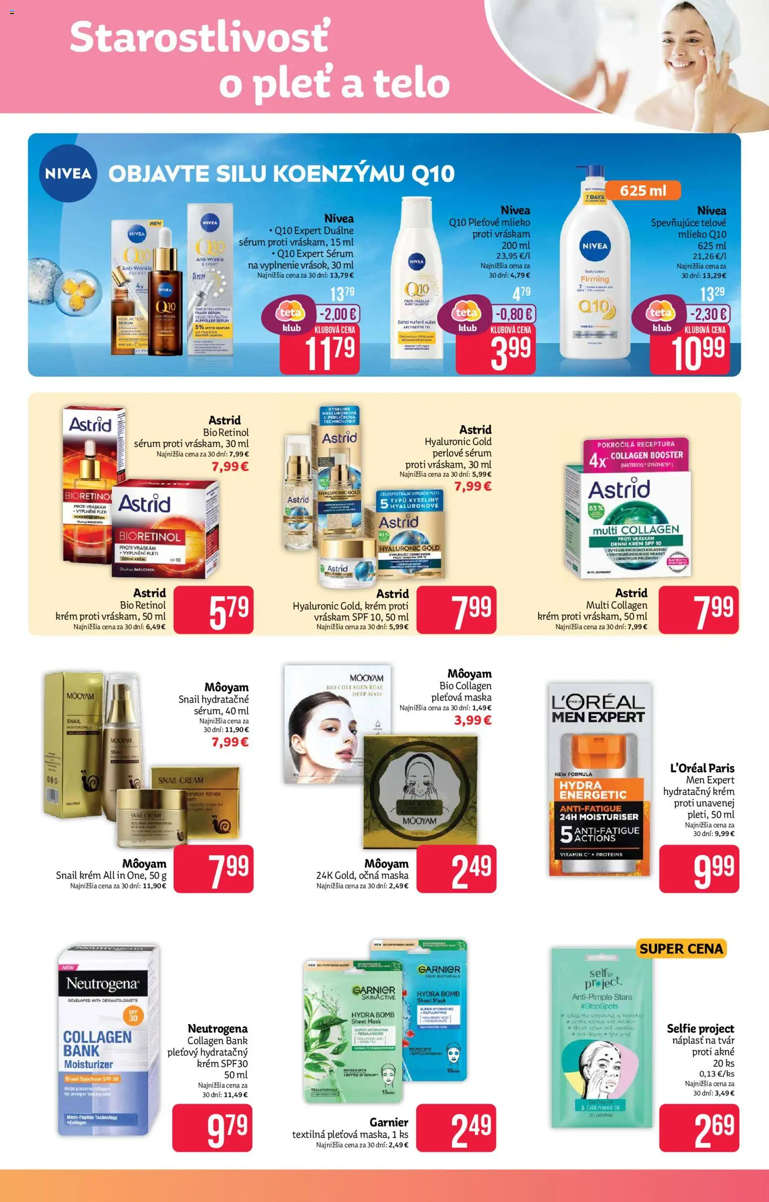 Nové Teta drogerie akcie – leták je platný od 27.10.2025 | Strana: 7 | Produkty: Mlieko, Nivea, Maska, Krém