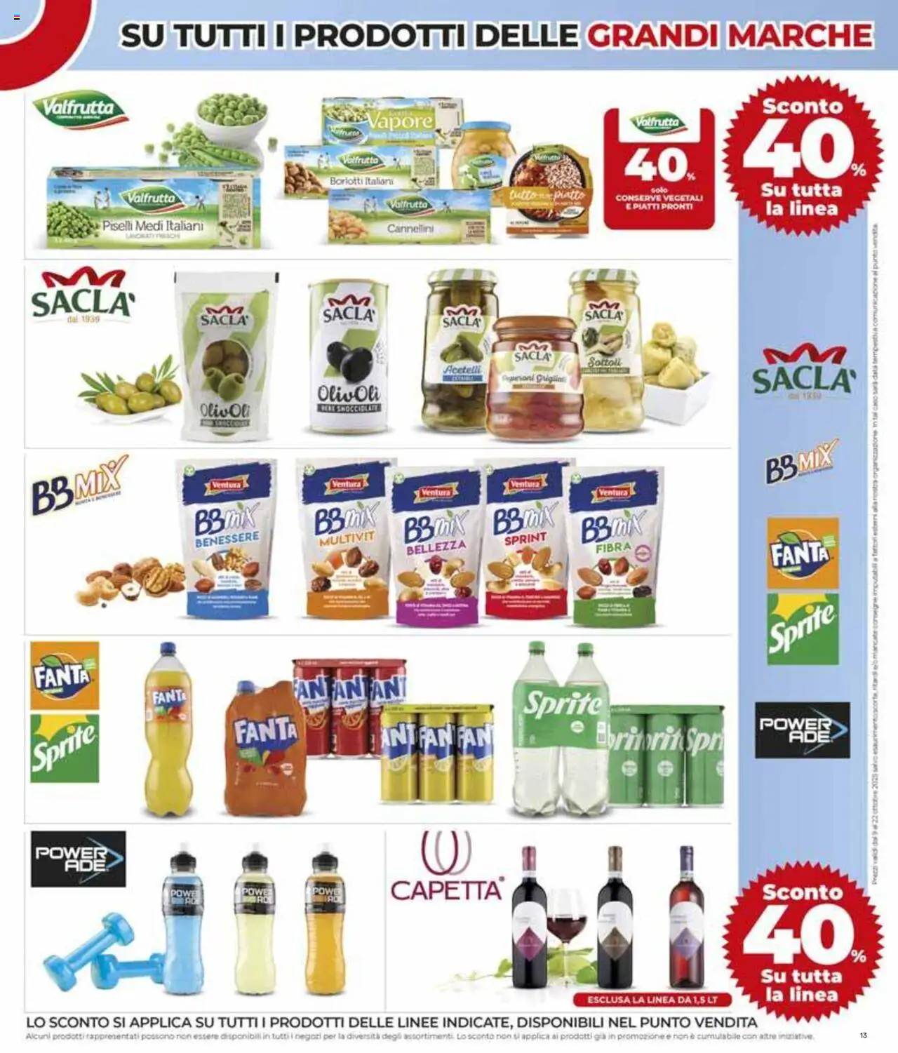 Volantino COOP del 02.10.2025 | Pagina: 13 | Prodotti: Data, Piselli, Fanta, Fan