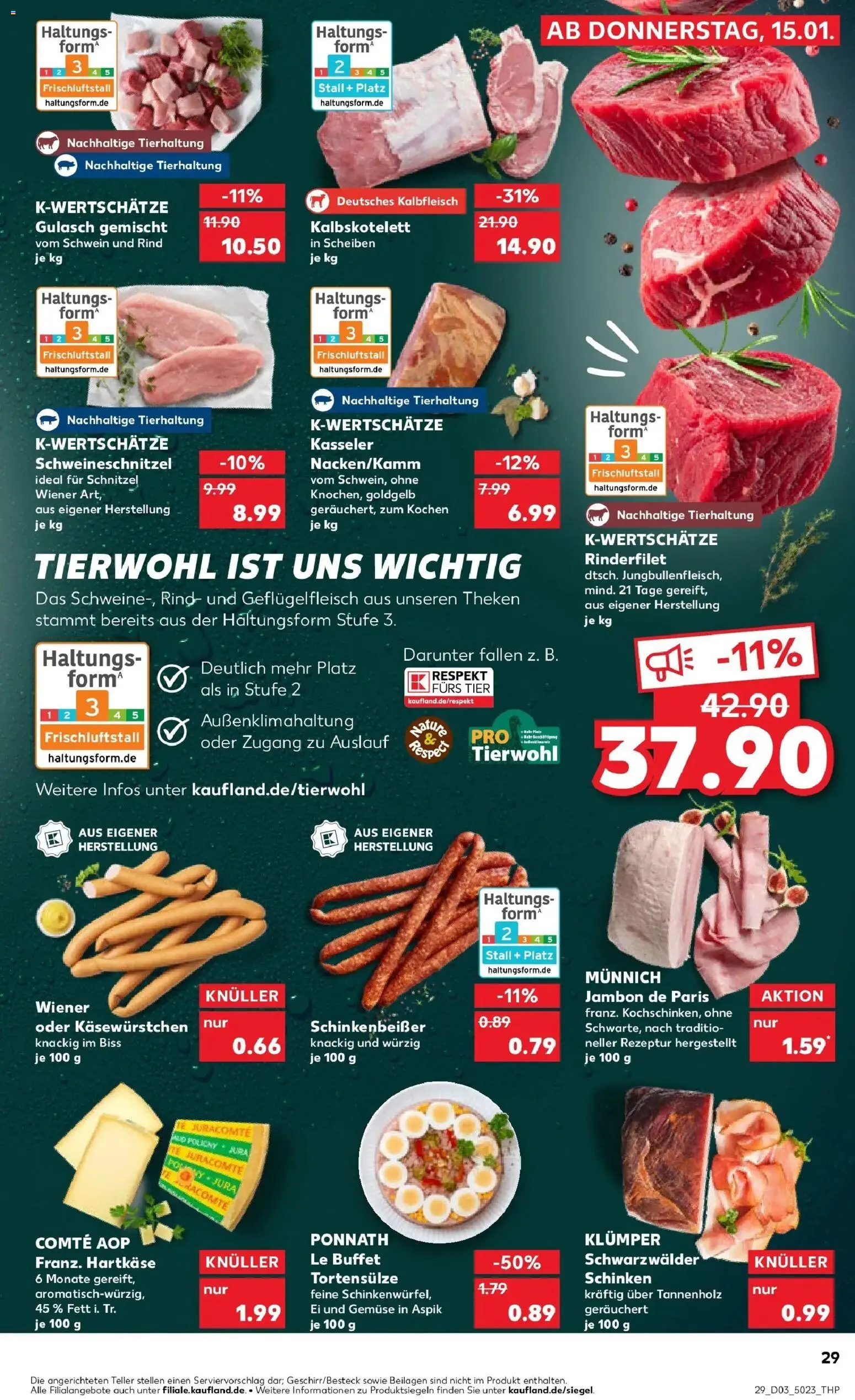 Kaufland prospekt Völklingen	 – gültig ab 19.01.2026 | Seite: 29 | Produkte: Jura, Rinderfilet, Gulasch, Schinken