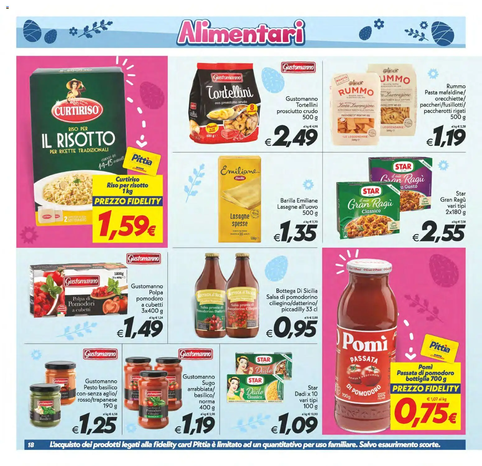 Volantino SuperConveniente del 27.03.2026 | Pagina: 18 | Prodotti: Salsa, Pasta, Pesto, Bottiglia