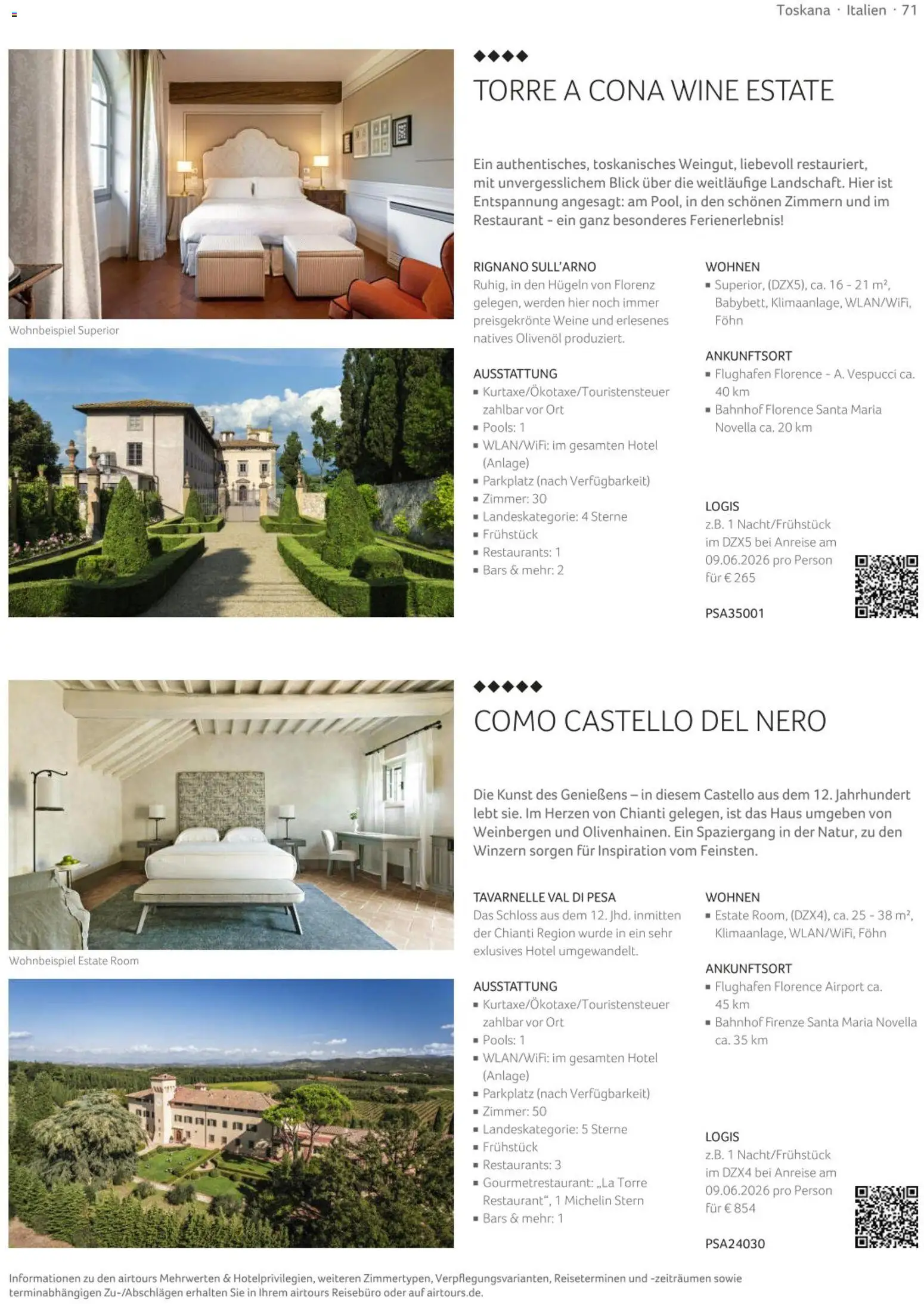 TUI airtours Katalog  Europareisen 2025/26 – gültig ab 01.11.2025 | Seite: 71 | Produkte: Olivenol, Föhn