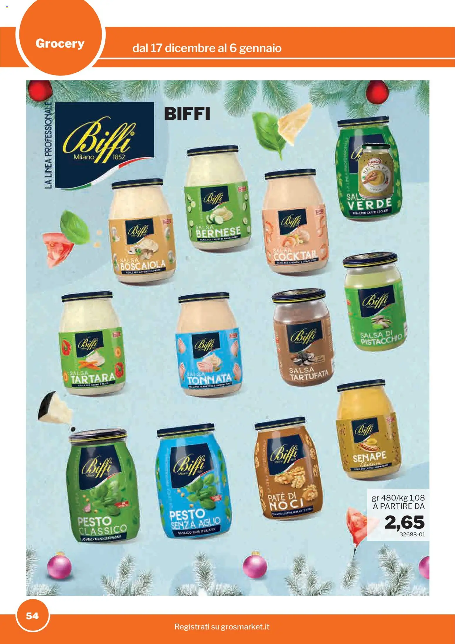 Volantino Sogegross del 17.12.2025 | Pagina: 54 | Prodotti: Paté, Salsa, Pesto, Senape