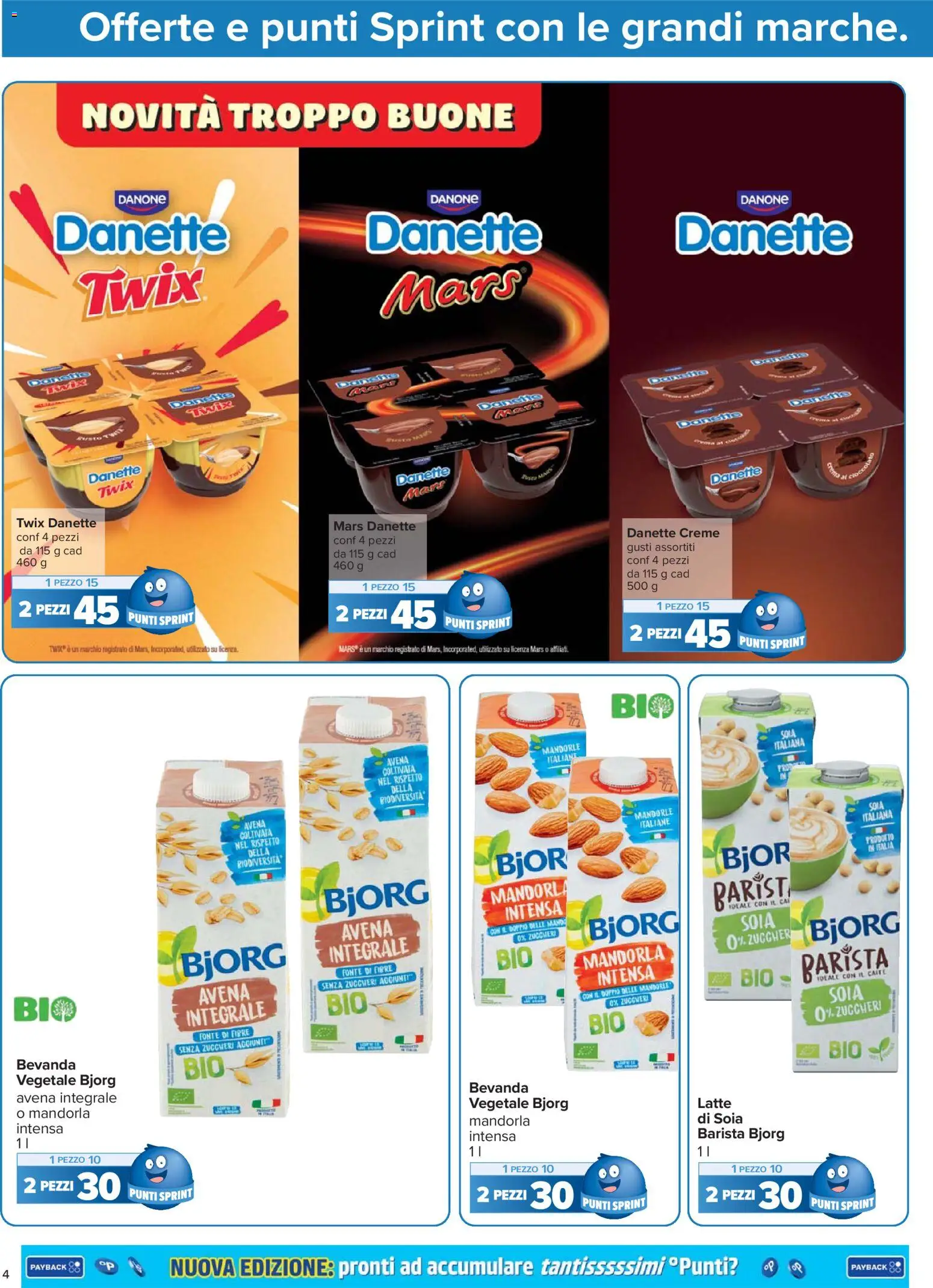 Volantino Carrefour del 02.01.2026 | Pagina: 4 | Prodotti: Latte, Mandorle