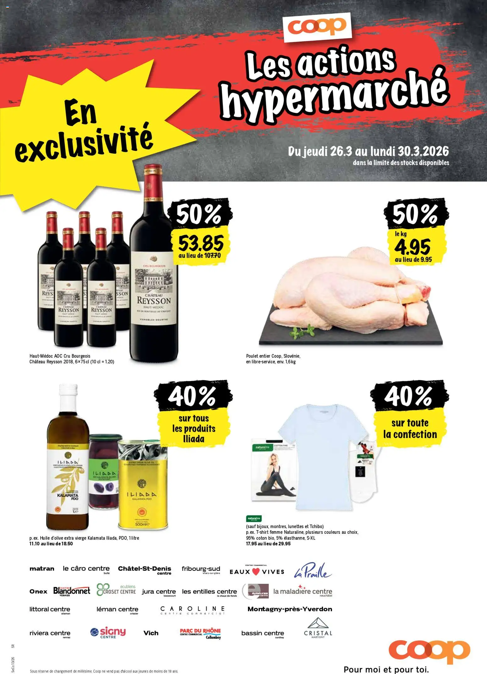 Coop aktionen FR – gültig ab 26.03.2026 | Seite: 21 | Produkte: T-Shirt, Jura, Flager