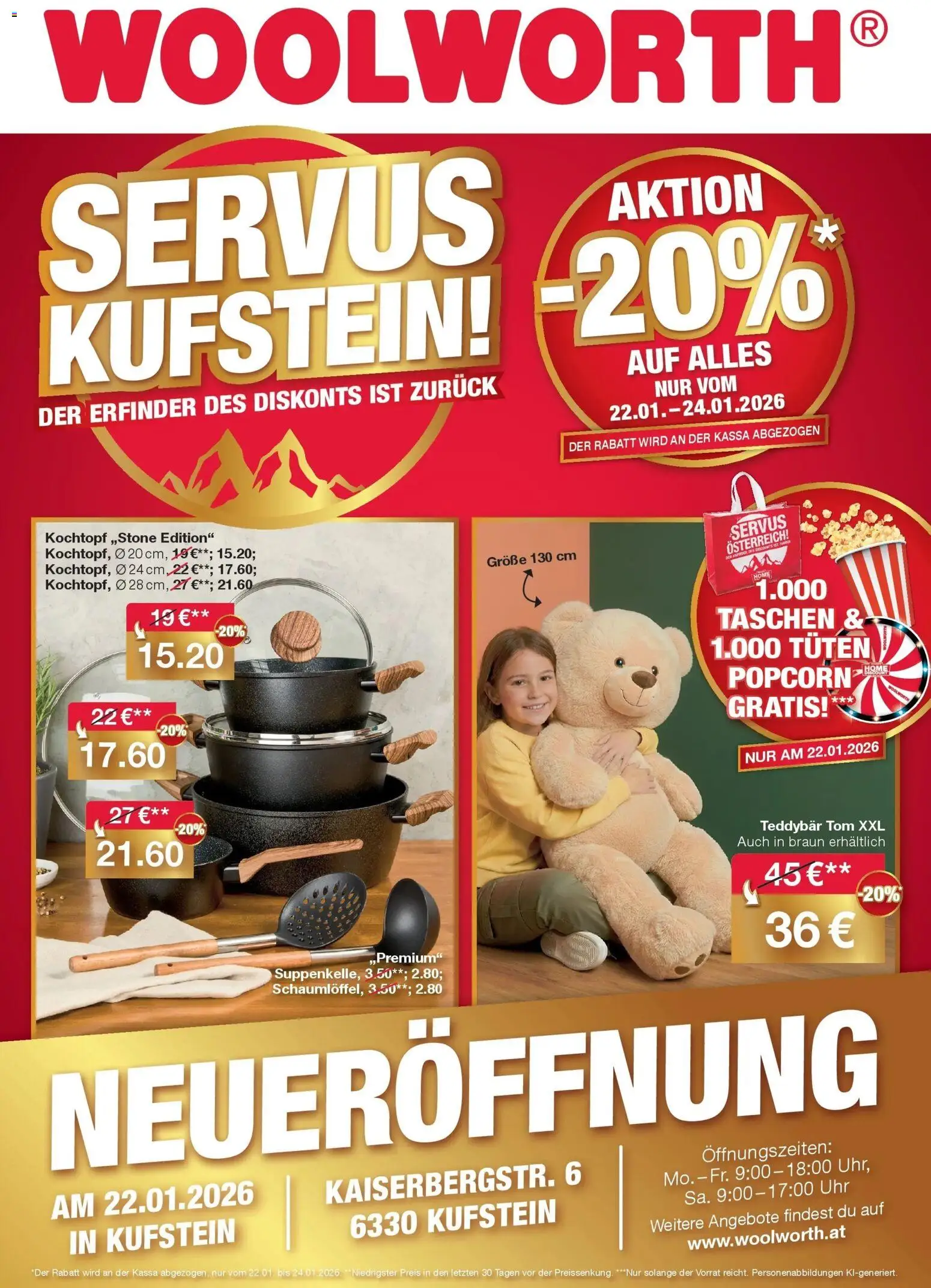 Woolworth Servus Kufstein! gültig ab 22.01.2026 | Seite: 1 | Produkte: Uhr