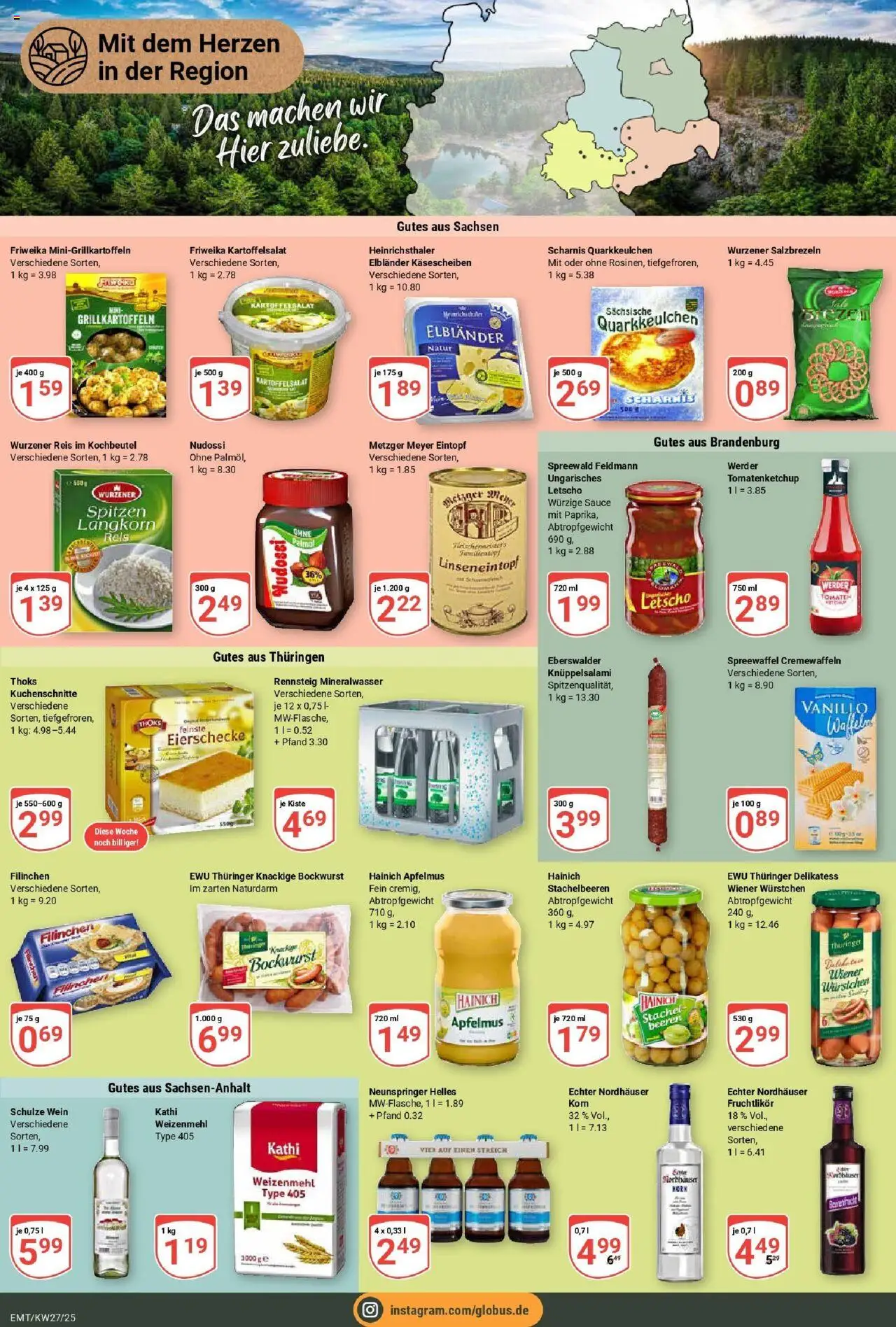 Globus prospekt Mittelhausen	 - gültig ab dem 29.06.2025 | Seite: 18 | Produkte: Wiener wurstchen, Apple, Reis, Ketchup