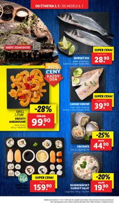 Lidl leták od 03.07.2025 | Strana: 12 | Produkty: Candát, Sushi, Filet, Kuchyně