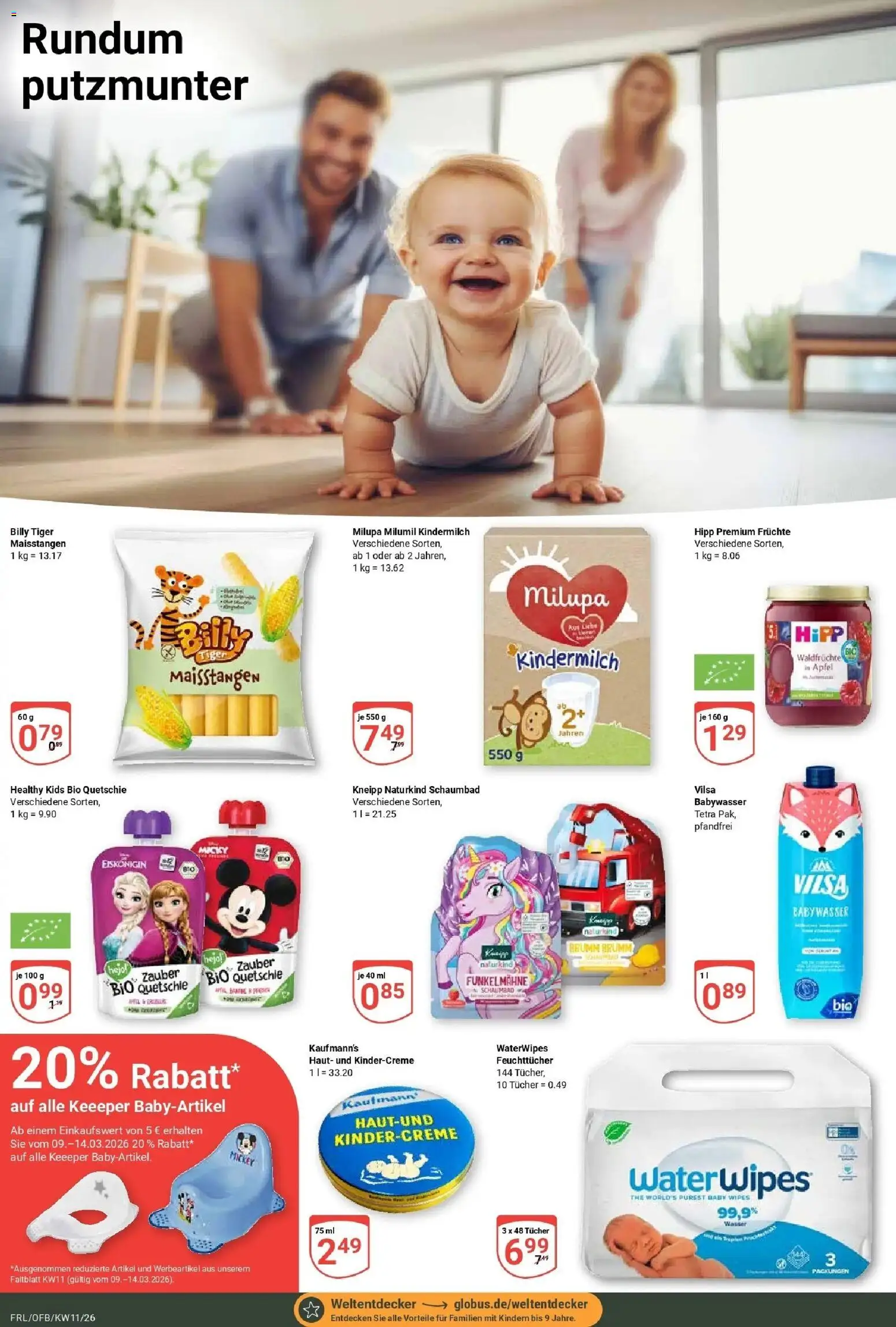 Globus prospekt Freilassing	 – gültig ab 09.03.2026 | Seite: 19 | Produkte: Äpfel, Wasser