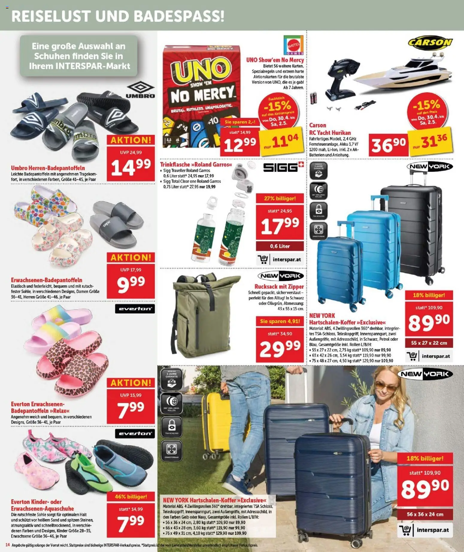 Interspar Flugblatt - Burgenland Sued gültig ab 30.04.2026 | Seite: 15 | Produkte: Rucksack