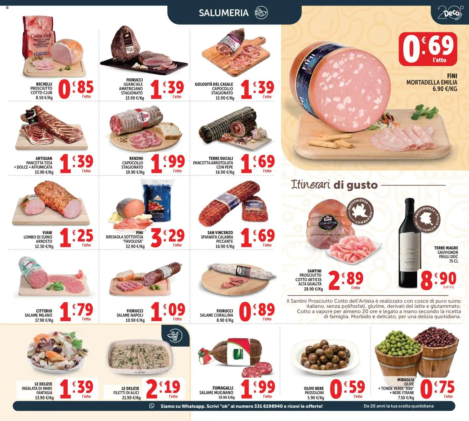 Volantino Decò del 27.03.2026 | Pagina: 9 | Prodotti: Arrosto, Salame, Pepe, Mortadella