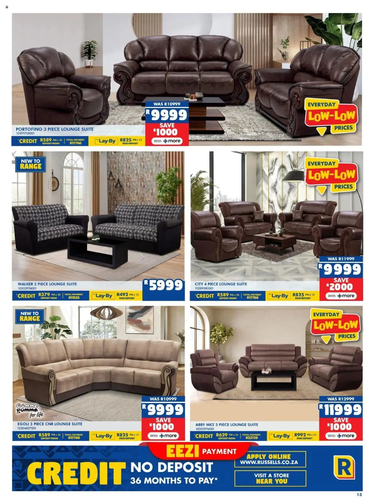 New Russells catalogue – valid from 18.09.2025 | Page: 13 | Products: Lounge suite