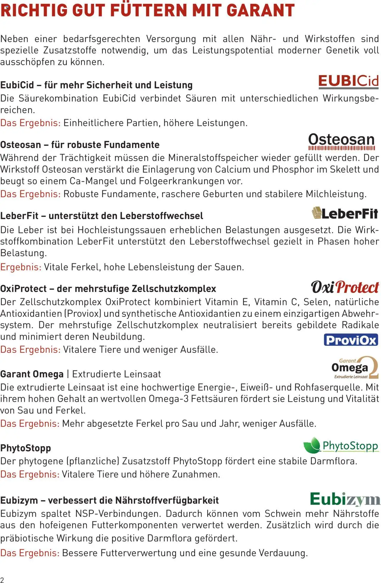 Lagerhaus Prospekt Zuchtsau & Ferkel gültig ab 14.03.2025 | Seite: 2