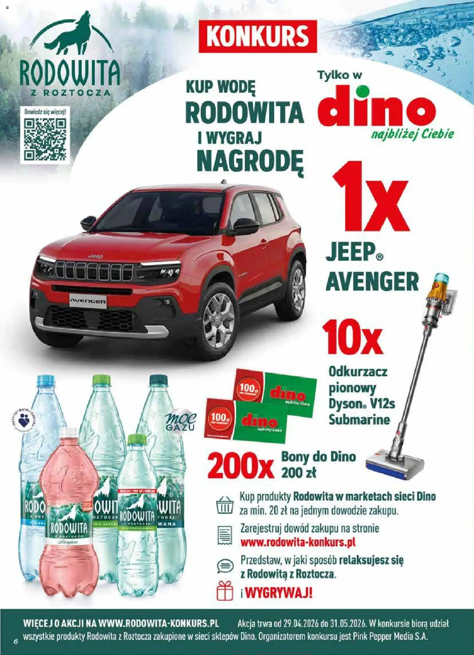 Dino gazetka od 29.04.2026 | Strona: 6 | Produkty: Odkurzacz, Cleaner, Odkurzacz pionowy