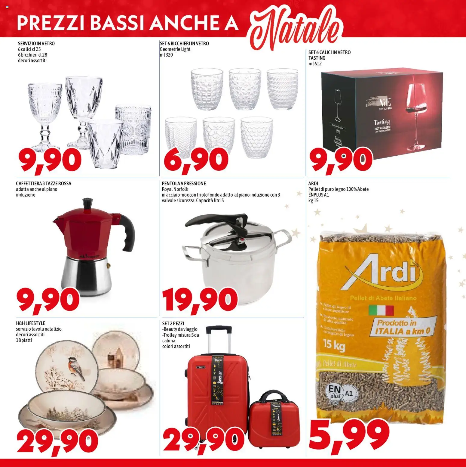 Volantino Mega del 11.12.2025 | Pagina: 15 | Prodotti: Pellet, Caffettiera, Trolley