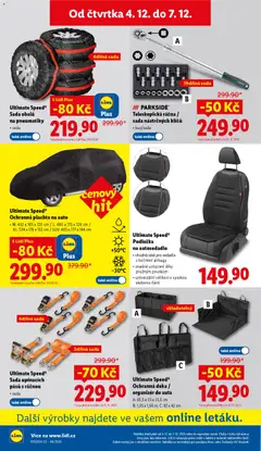Náhled letáku Lidl leták od 04.12.2025 | Strana: 36 | Produkty: Parkside, Plachta na auto, Organizér do auta, Deka