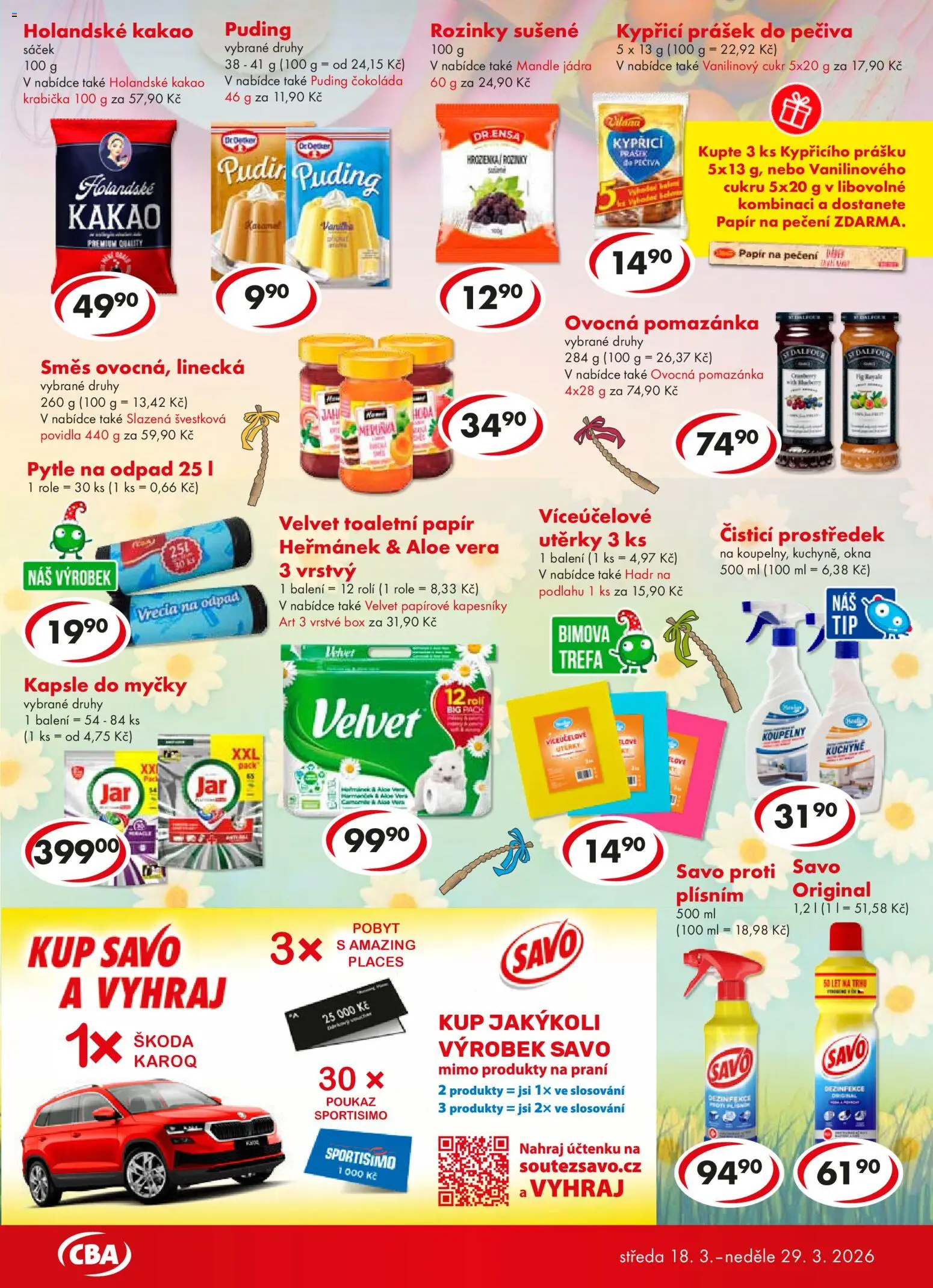 CBA leták od 18.03.2026 | Strana: 5 | Produkty: Kapsle, Papírové kapesníky, Aloe vera, Sáček