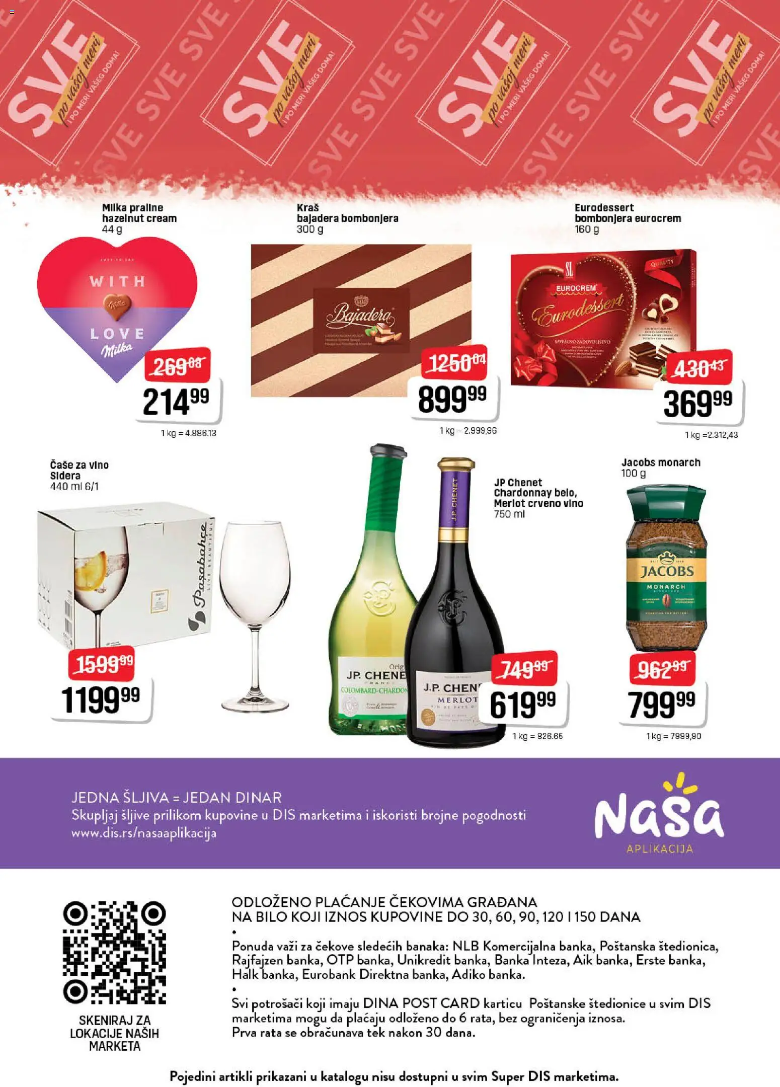 DIS katalog - važi od 06.11.2025 | Strana: 24 | Proizvode: Crveno vino, Eurocrem, Praline, Vino