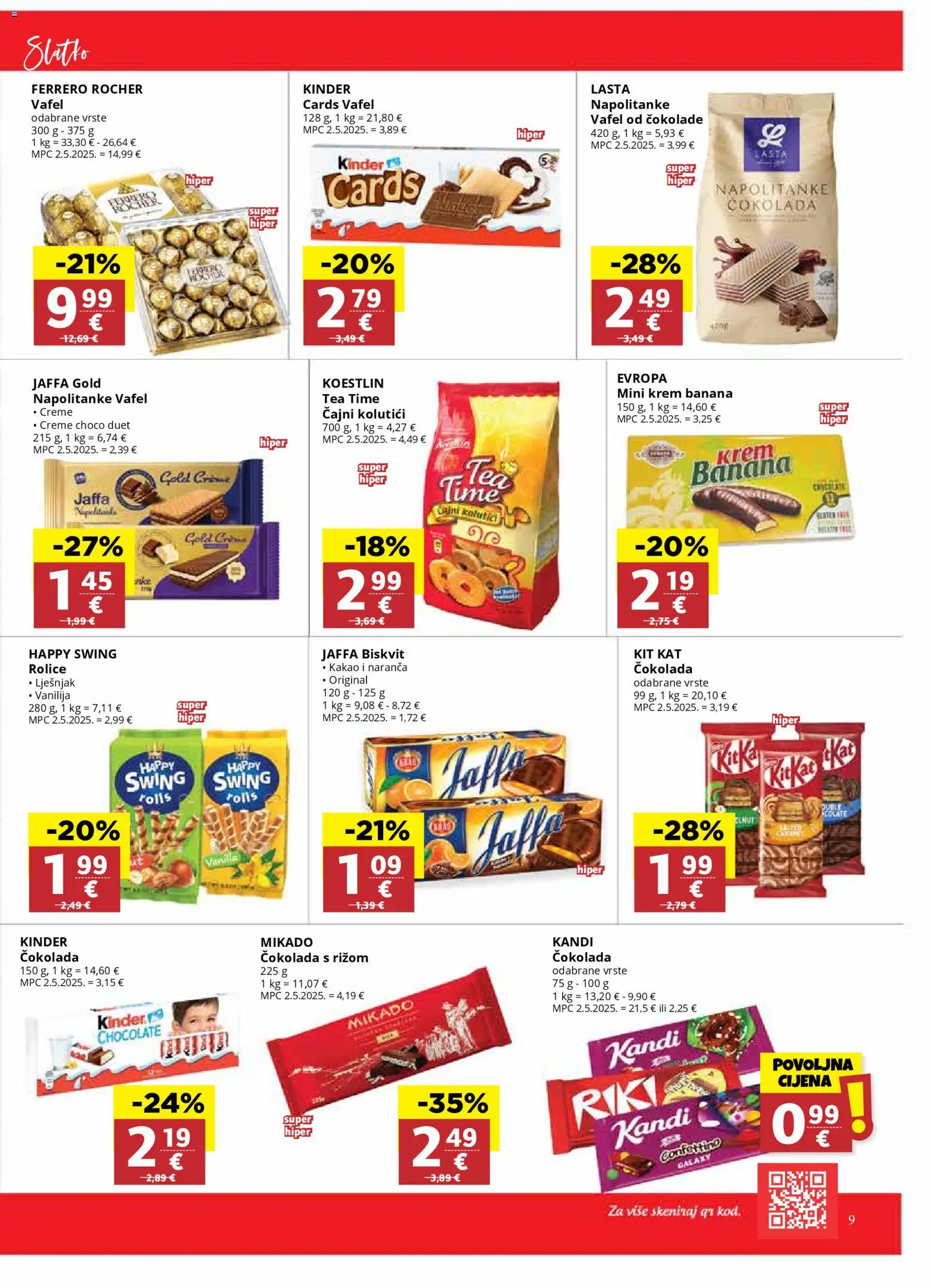 Ribola katalog | vrijedi od 29.10.2025 | Stranica: 9 | Proizvodi: Čokolada, Lješnjak, Napolitanke, Ferrero Rocher