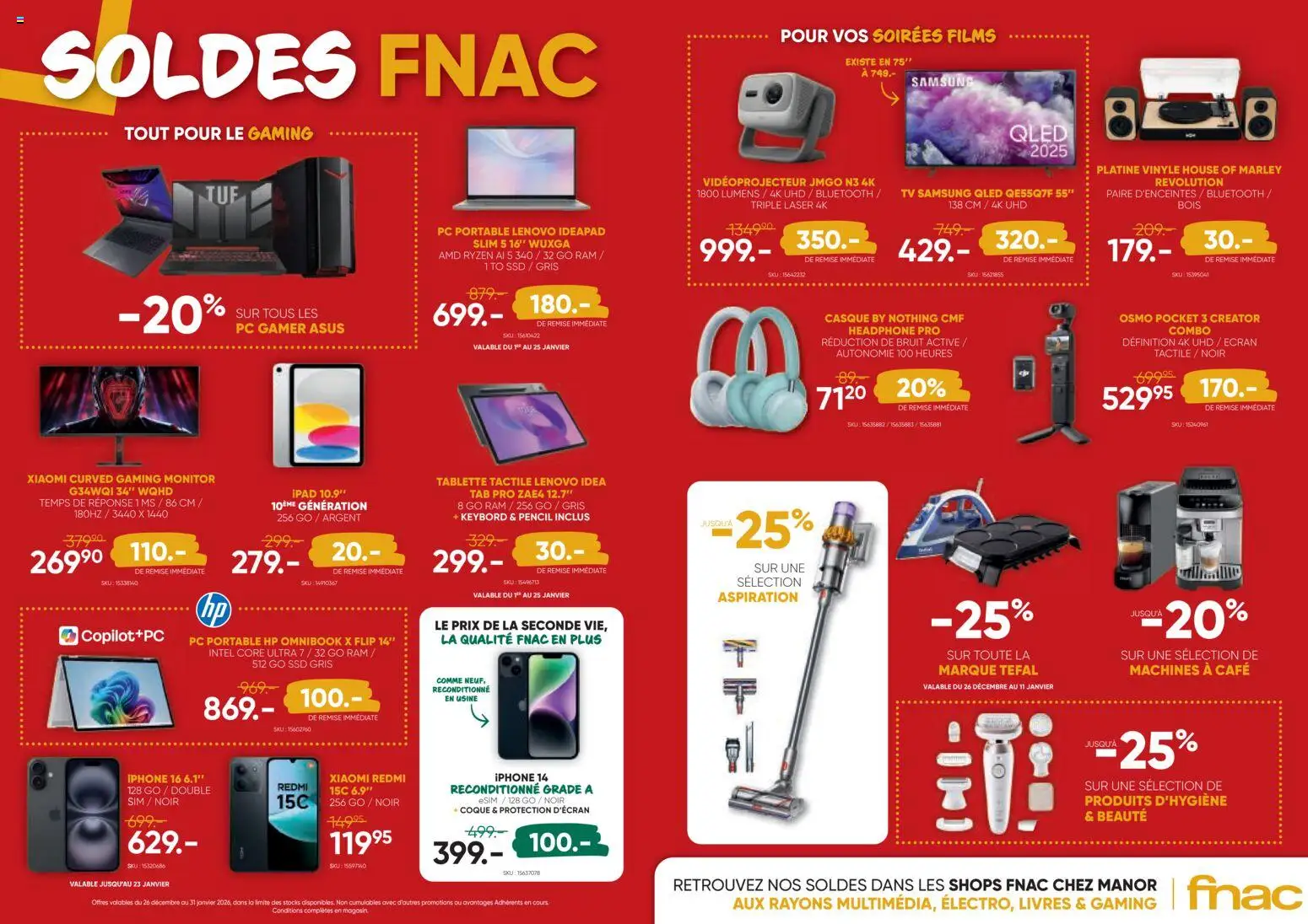 Manor Aktionen Sale FR – gültig ab 25.12.2025 | Seite: 9 | Produkte: Pc, TV, Samsung, Lenovo