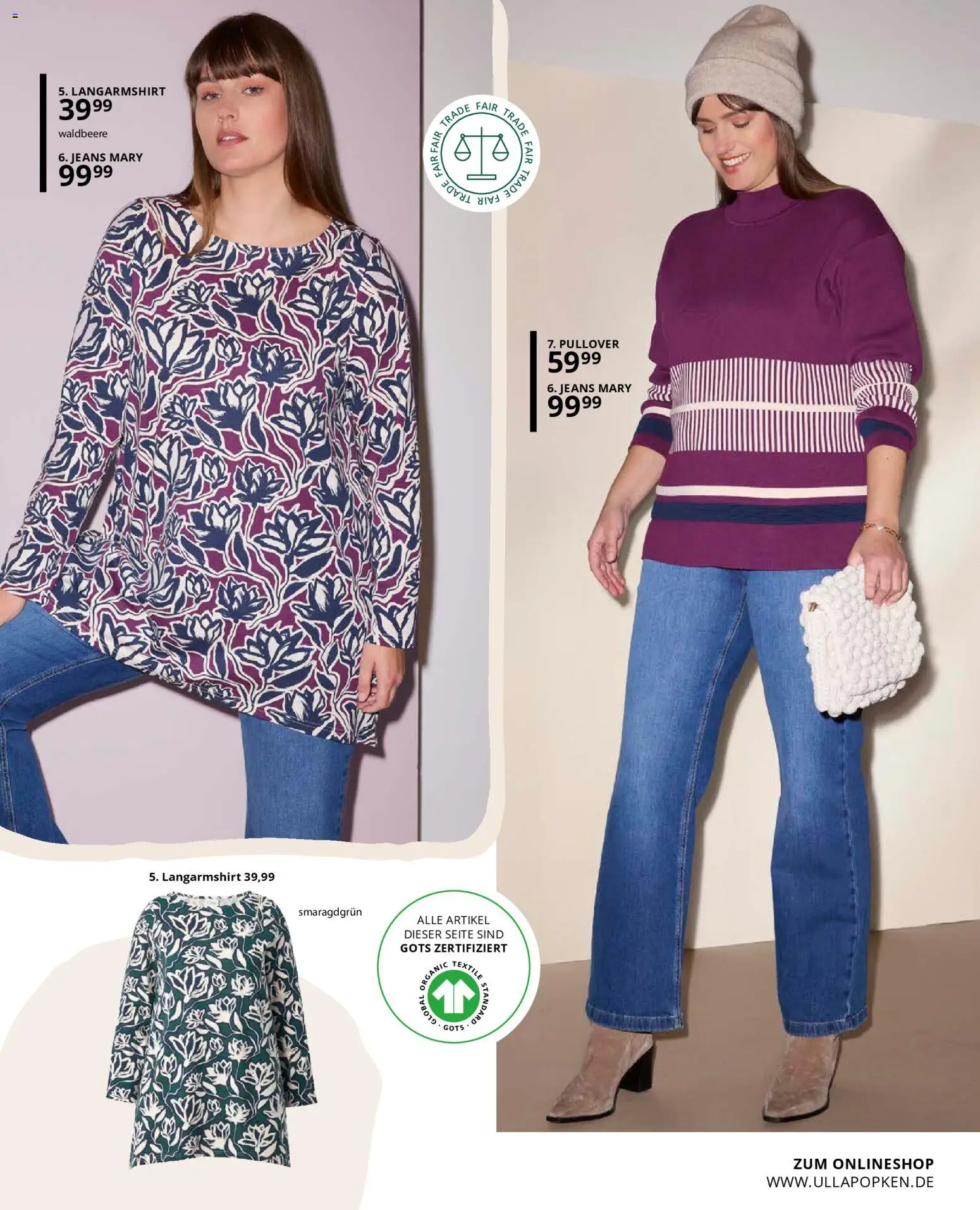 Ulla Popken Prospekt 	 – gültig ab 01.11.2025 | Seite: 107 | Produkte: Langarmshirt, Pullover, Jeans