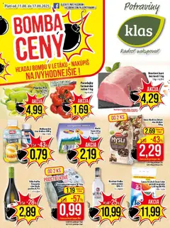 Klas leták - náhľad platný od 11.08.2025