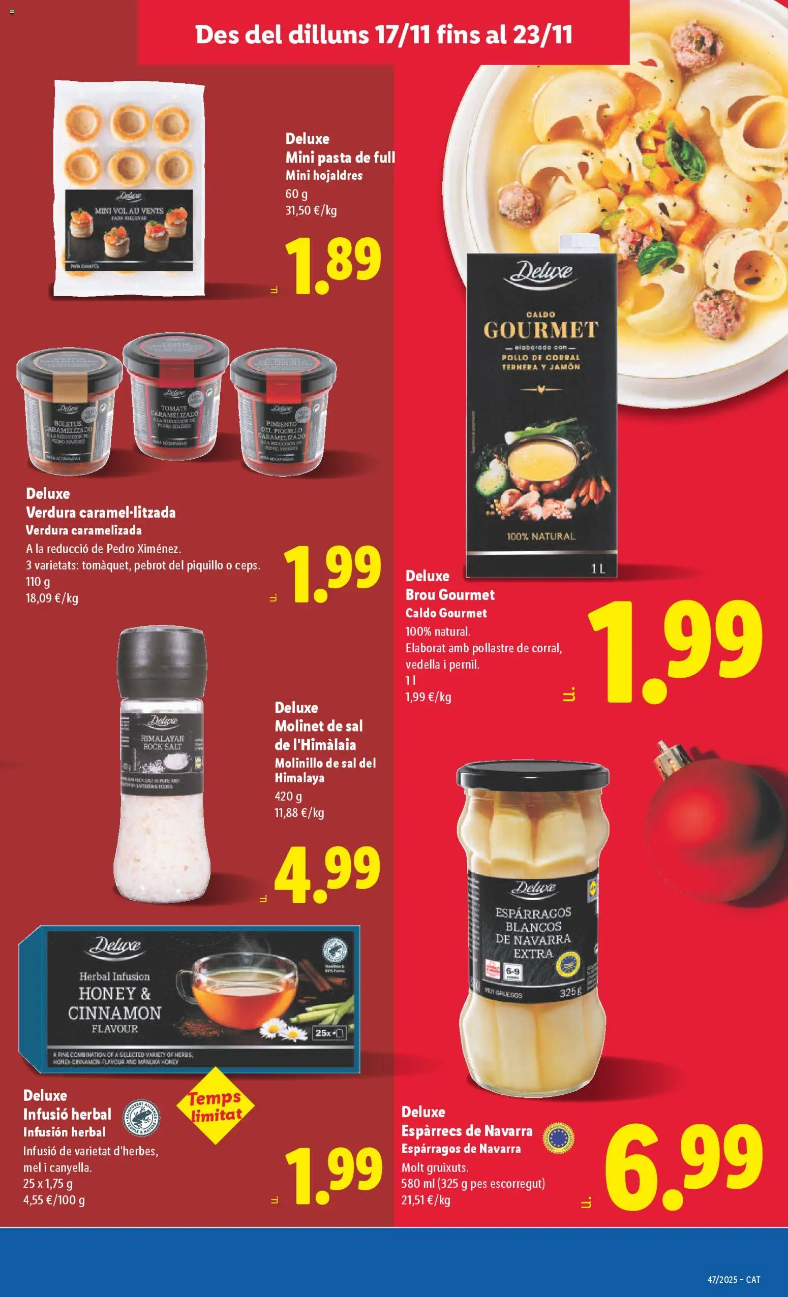 Lidl folleto │ válido desde el 17.11.2025 | Página: 27 | Productos: Jamón, Νερό καρύδας, Pasta, Κάδος απορρυμάτων