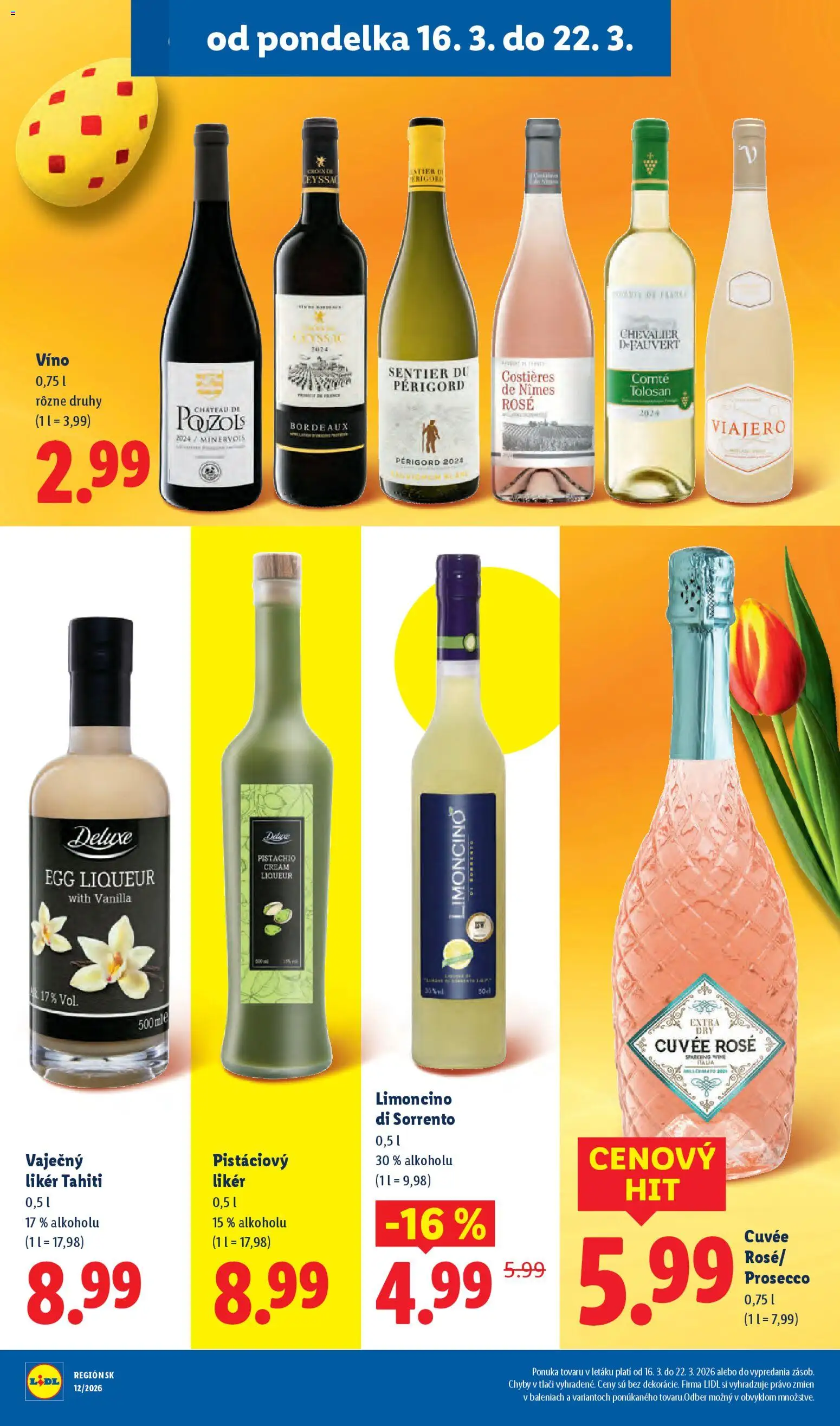 Nové Lidl akcie – leták je platný od 19.03.2026 | Strana: 83 | Produkty: Víno, Prosecco