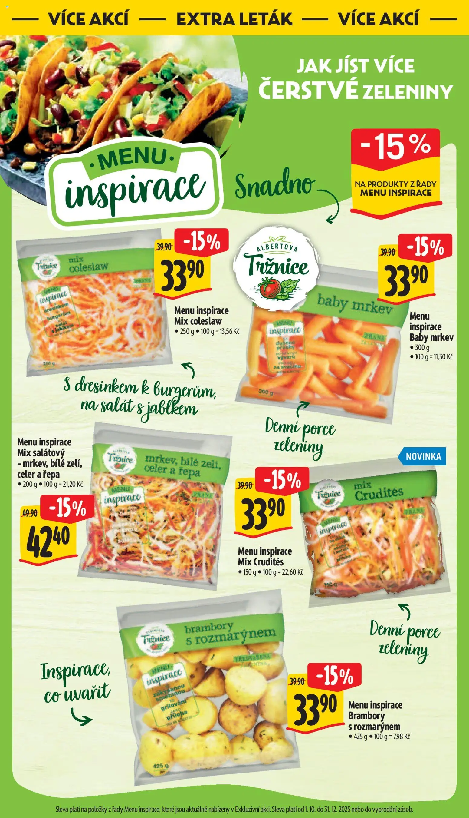 Albert leták - Supermarket od 10.12.2025 | Strana: 42 | Produkty: Coleslaw, Mrkev, Salát, Brambory