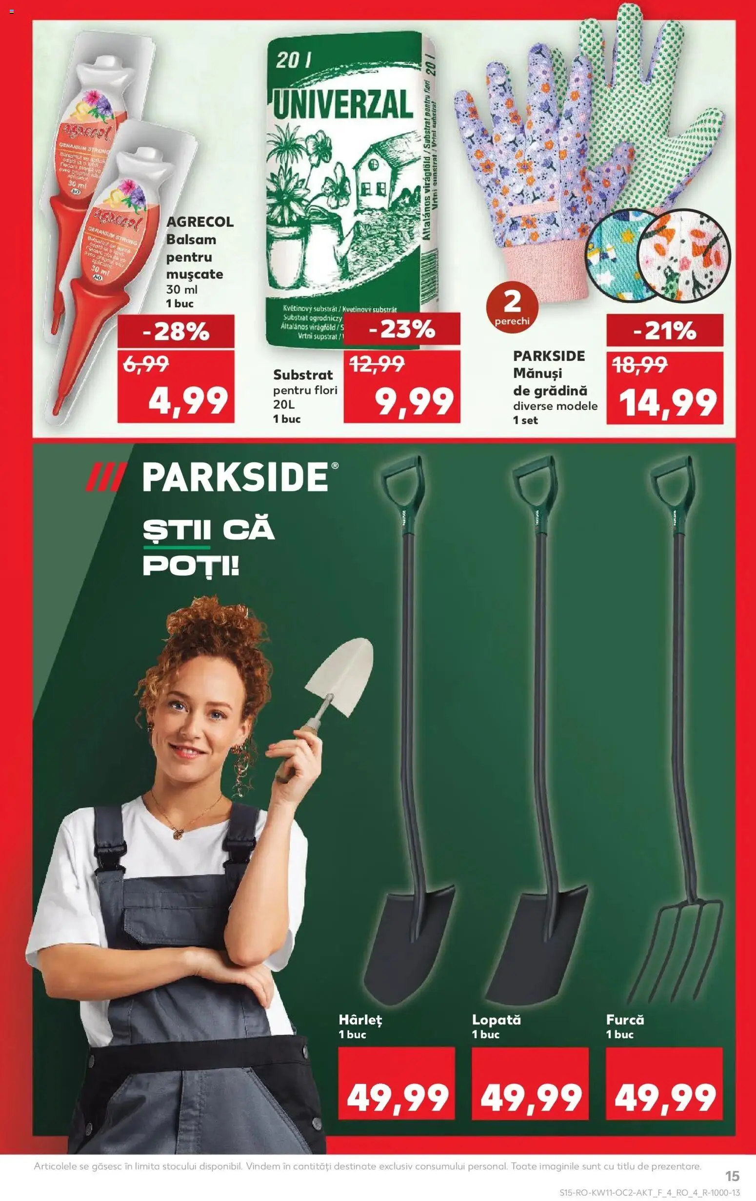 Noul catalog Kaufland – valabil de la 11.03.2026 | Pagină: 15 | Produse: Mănuși, Balsam
