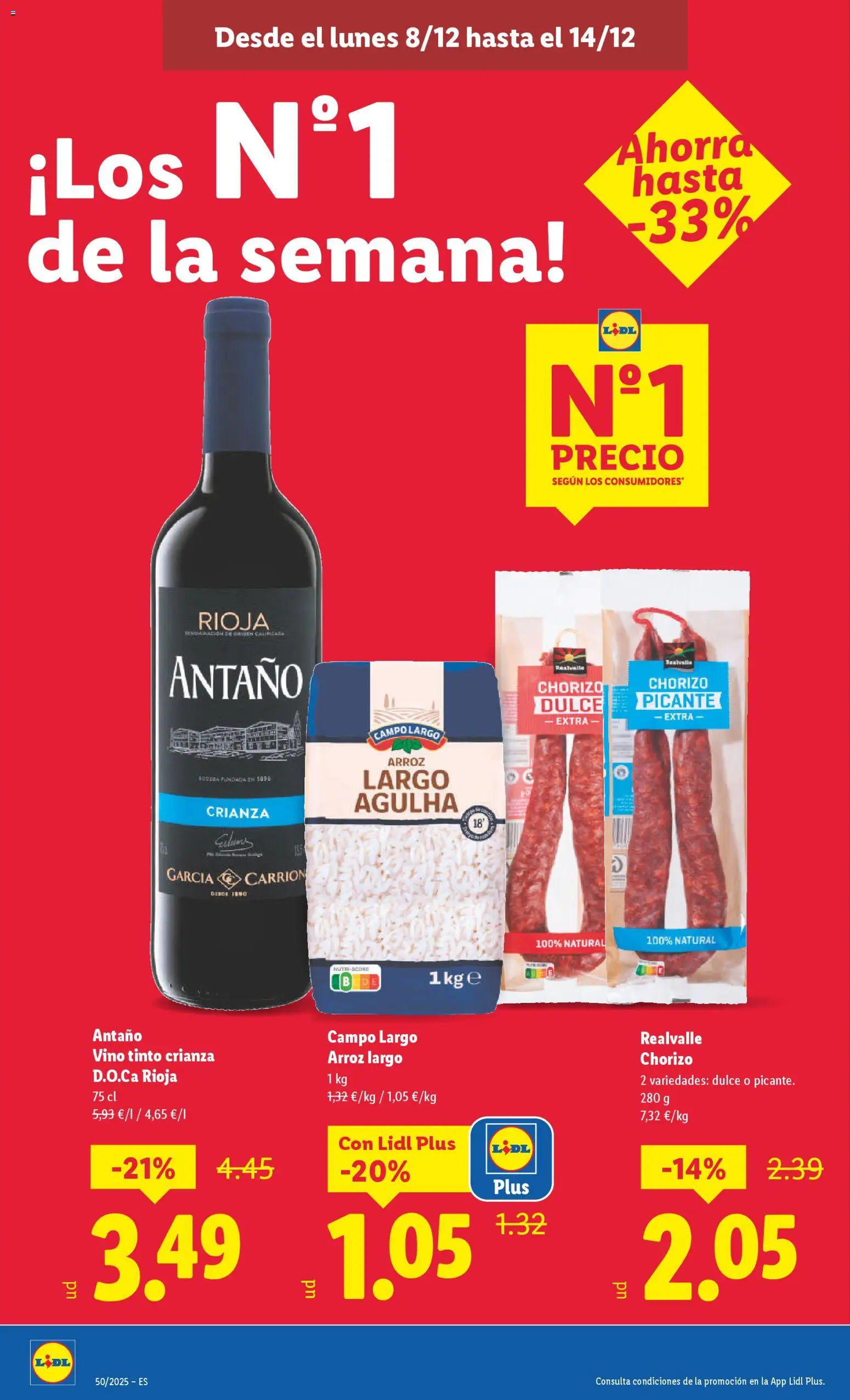 Lidl folleto │ válido desde el 08.12.2025 | Página: 32 | Productos: Vino, Arroz