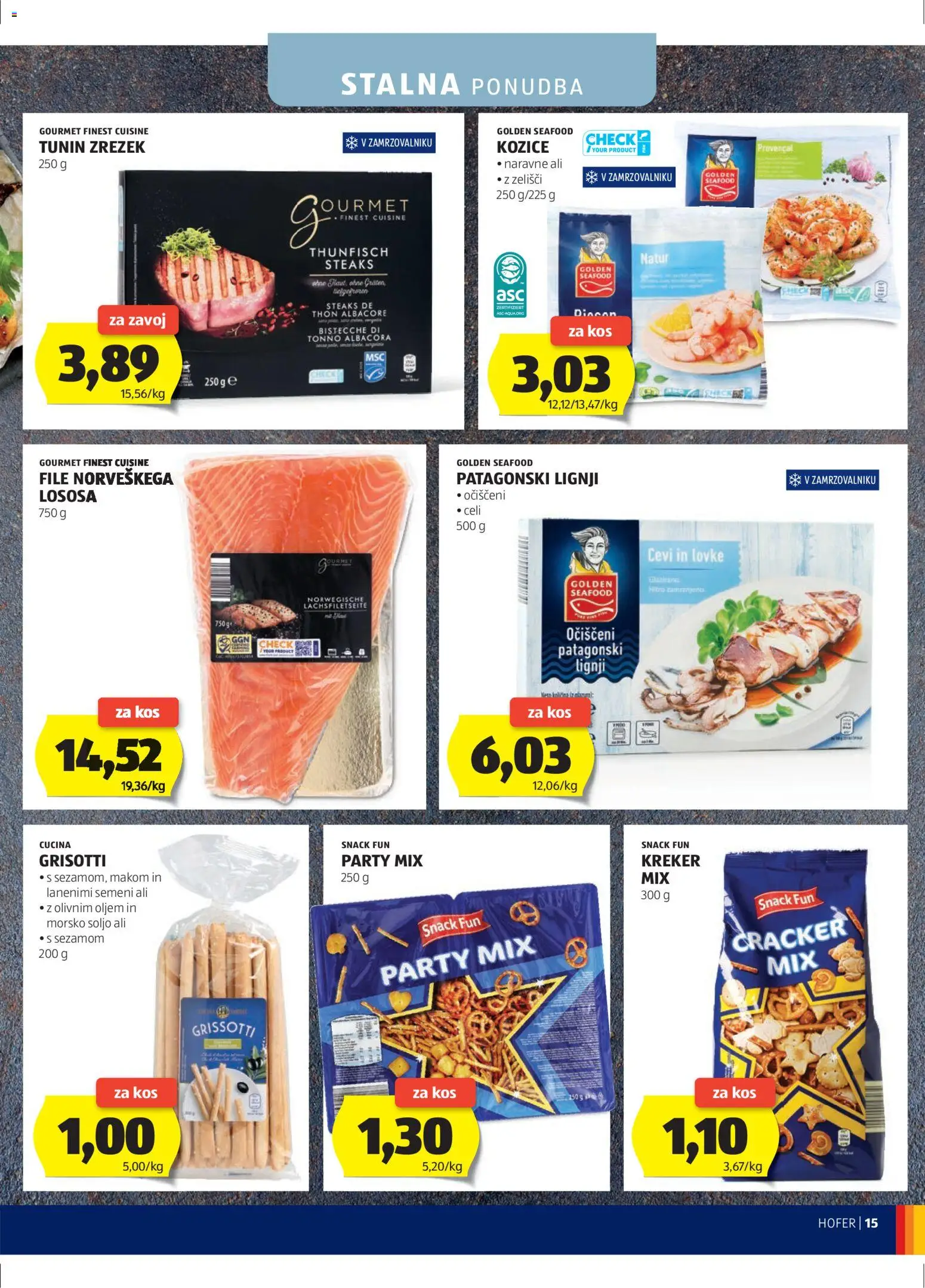 Hofer SI katalog | vrijedi od 22.04.2026 | Stranica: 15 | Proizvodi: Kozice