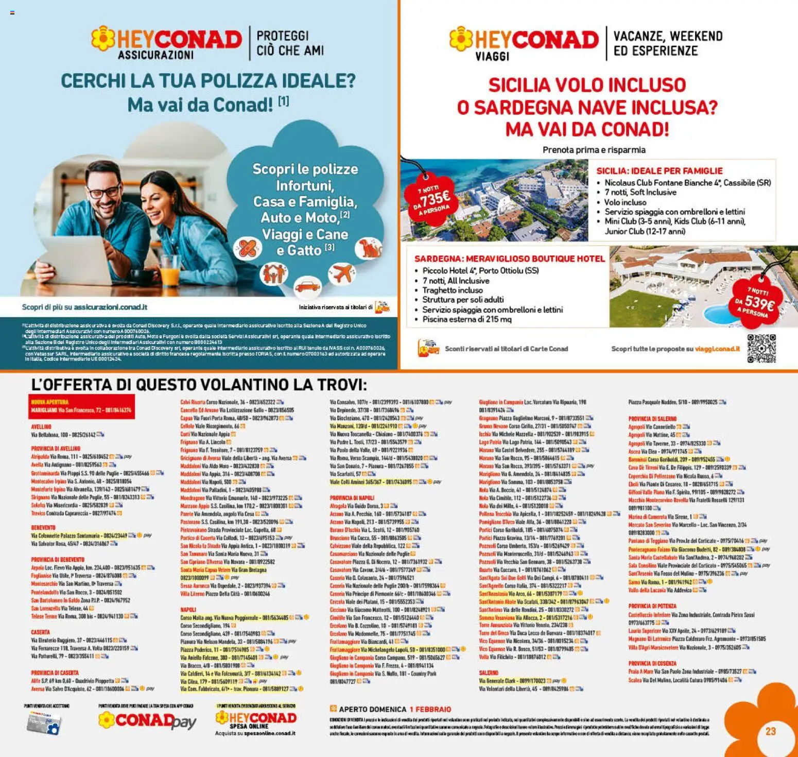 Volantino Conad del 29.01.2026 | Pagina: 23 | Prodotti: Piscina, Cavo