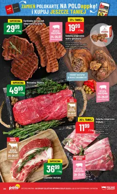 POLOmarket Gazetka od 23.07.2025 | Strona: 30 | Produkty: Karkówka, Golonka wieprzowa, Boczek, Wołowina
