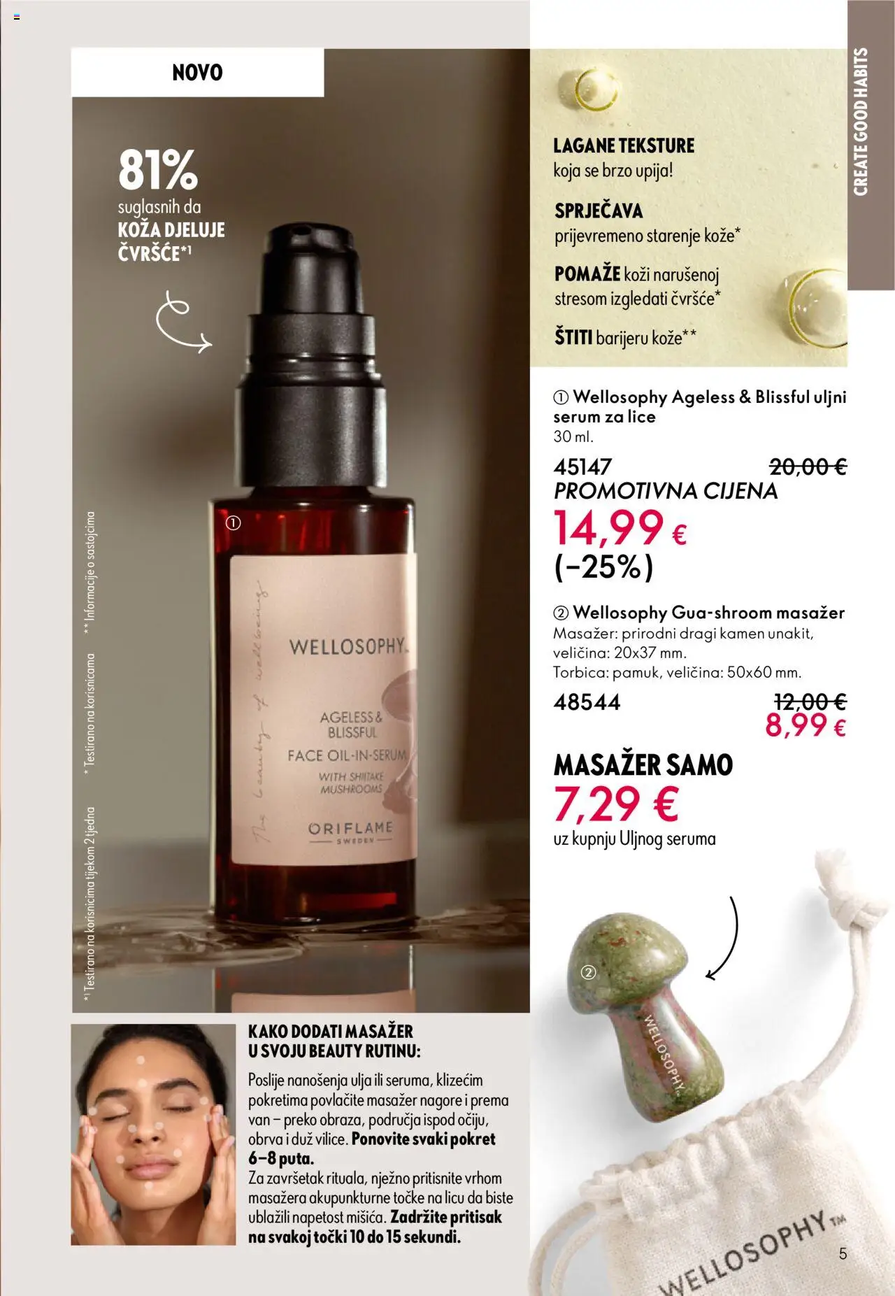 Oriflame katalog | vrijedi od 08.10.2025 | Stranica: 5 | Proizvodi: Pritisnite, Serum za lice, Torbica