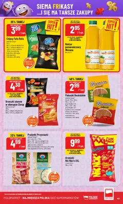 POLOmarket Gazetka od 23.07.2025 | Strona: 49 | Produkty: Chipsy, Bekon, Paluszki, Orzeszki ziemne