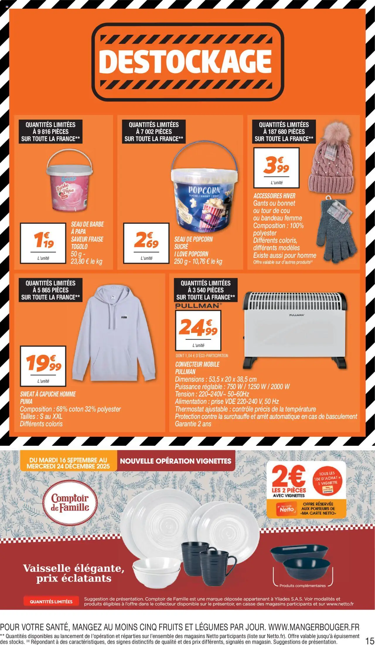 {H1} | Page: 15 | Produits: Popcorn, Prise, Sweat à capuche, Gants
