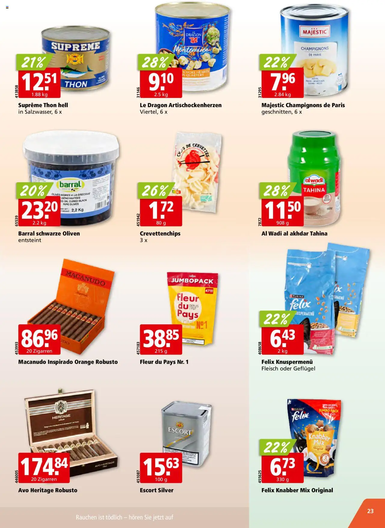 Aligro Aktionen – gültig ab 13.10.2025 | Seite: 23 | Produkte: Champignons, Chips