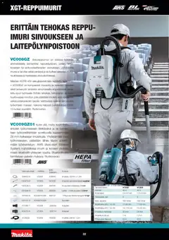 Makita-mainoslehti voimassa 01.12.2025 alkaen | Sivu: 22